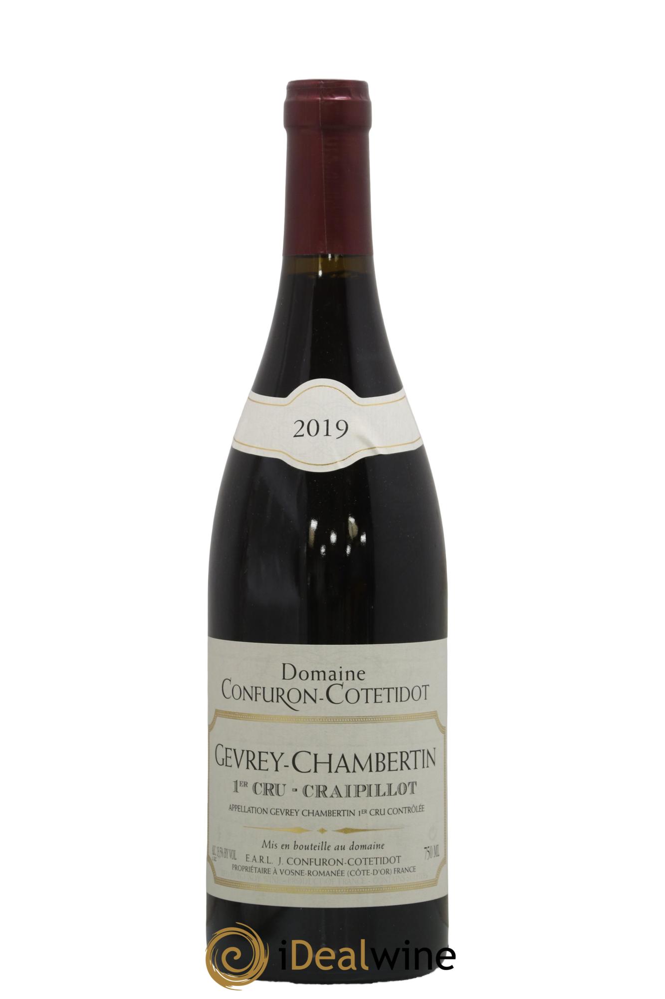 Gevrey-Chambertin 1er Cru Craipillot Confuron-Cotetidot 2019 - Lot de 1 bouteille - 0