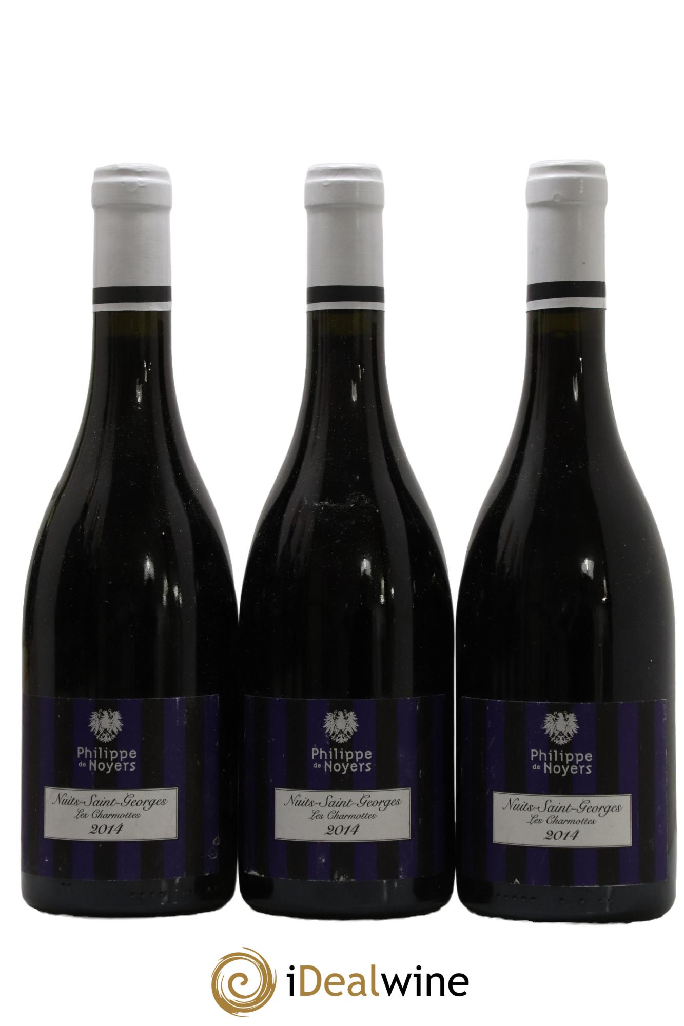 Nuits-Saint-Georges Les Charmottes Philippe de Noyers 2014 - Posten von 3 Flaschen - 0