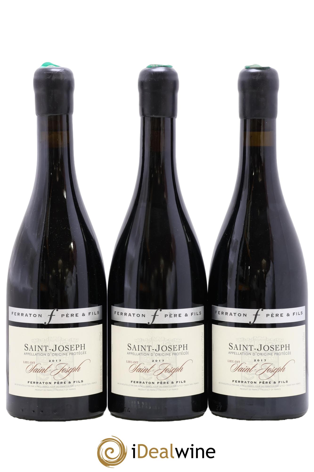 Saint-Joseph Lieu-Dit Saint-Joseph Ferraton Père Et Fils 2017 - Lot of 3 bottles - 0