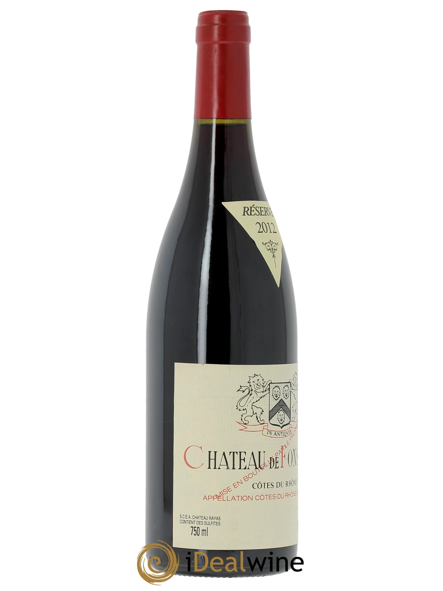 Côtes-du-Rhône Château de Fonsalette Emmanuel Reynaud 2012 - Lot de 1 bouteille - 2
