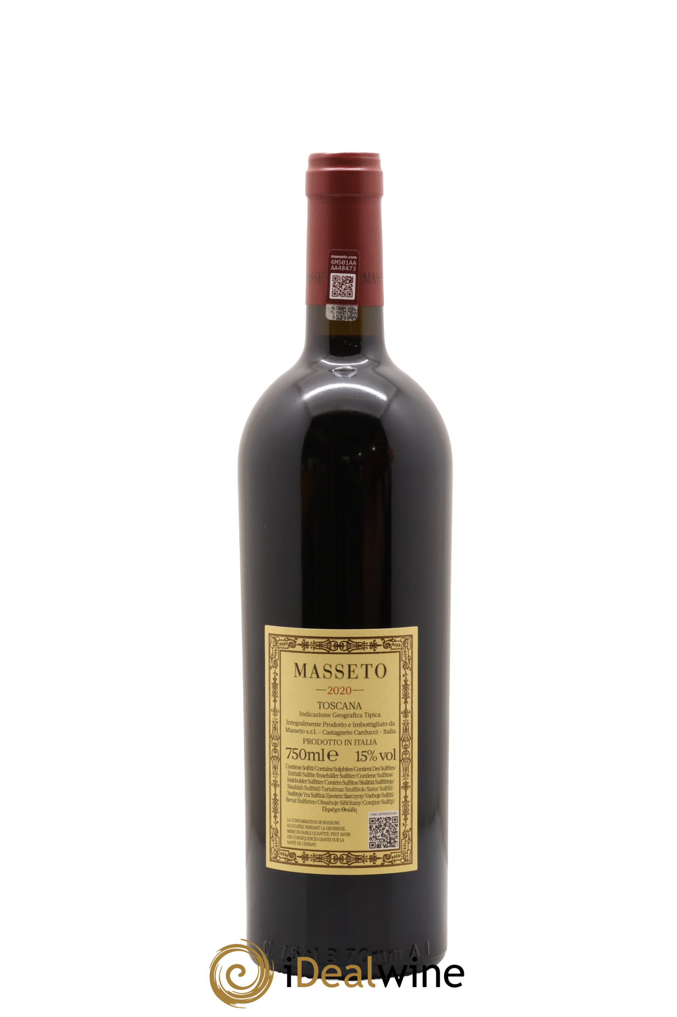 Toscana IGT Tenuta Dell'Ornellaia Masseto Frescobaldi 2020 - Lot de 1 bouteille - 2