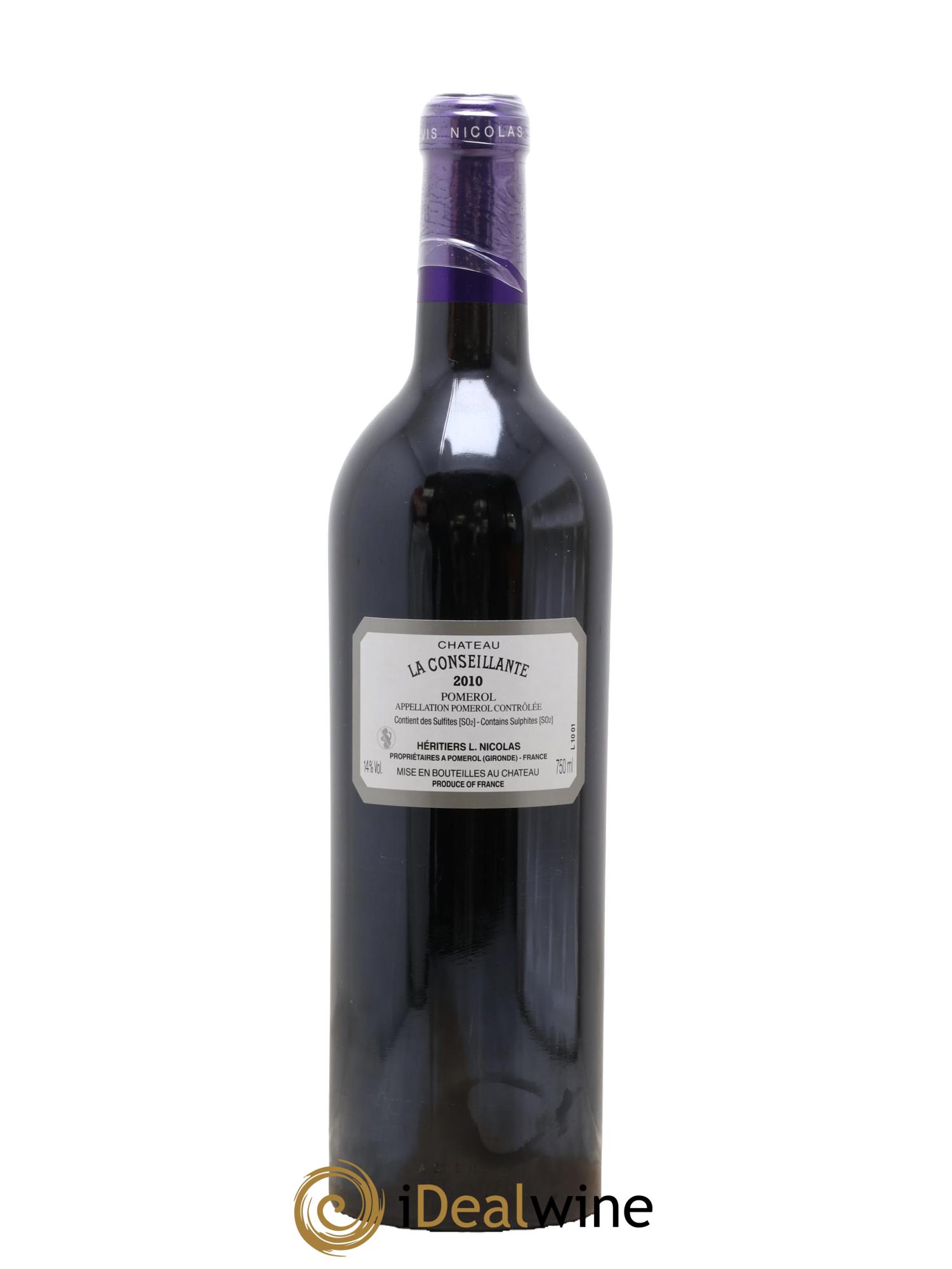 Château la Conseillante 2010 - Lot de 1 bouteille - 1
