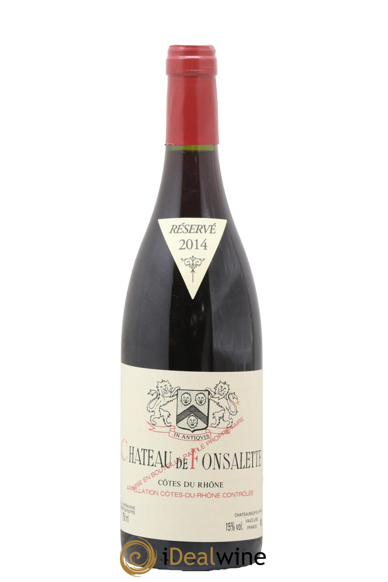 Côtes-du-Rhône Château de Fonsalette Emmanuel Reynaud 2014 - Lot de 1 bouteille - 0