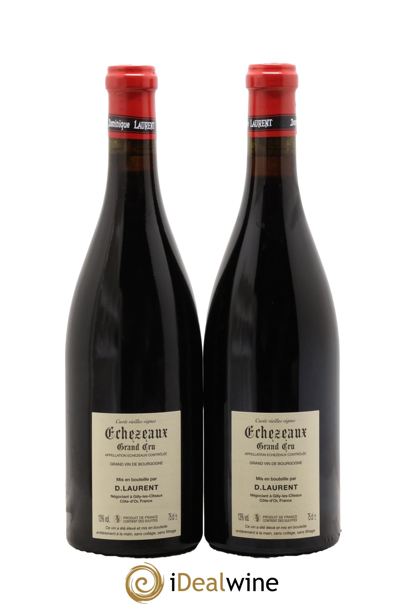 Echezeaux Grand Cru Vieilles Vignes Dominique Laurent 2020 - Lotto di 2 bottiglie - 1