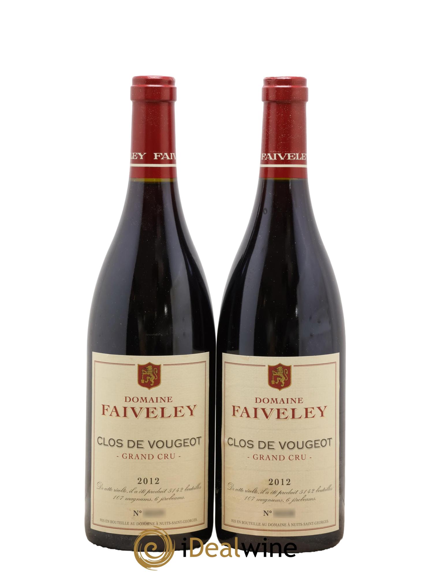 Clos de Vougeot Grand Cru Faiveley 2012 - Lotto di 2 bottiglie - 0