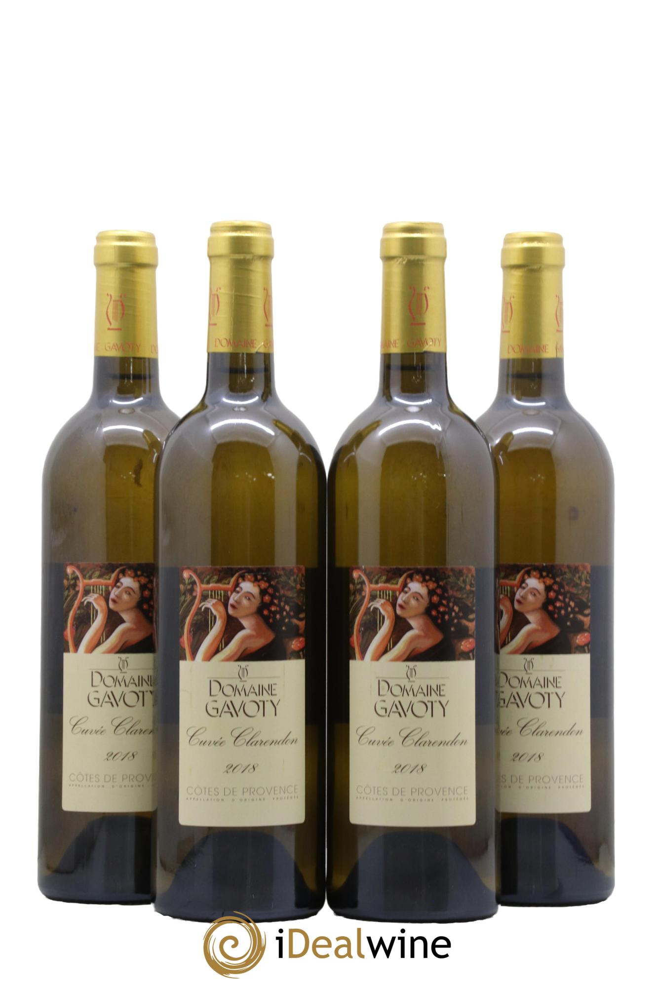 Côtes de Provence Domaine de Gavoty Clarendon 2018 - Lot de 4 bouteilles - 0