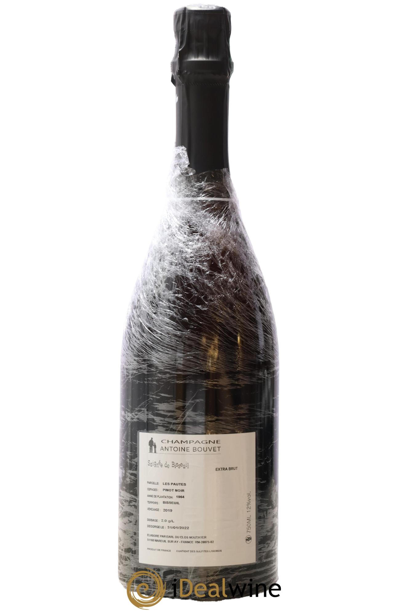 Saignée de Bisseuil les Pautes Extra-Brut Antoine Bouvet 2019 - Lot de 1 bouteille - 1