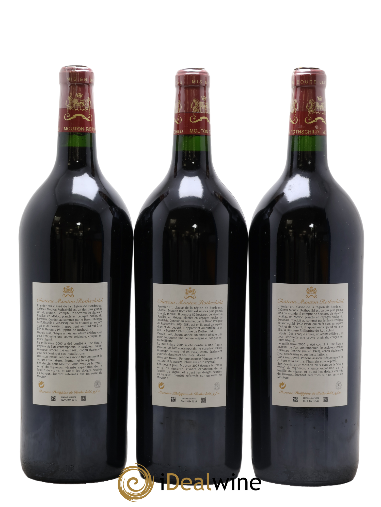 Château Mouton Rothschild 1er Grand Cru Classé 2005 - Lot of 6 magnums - 4