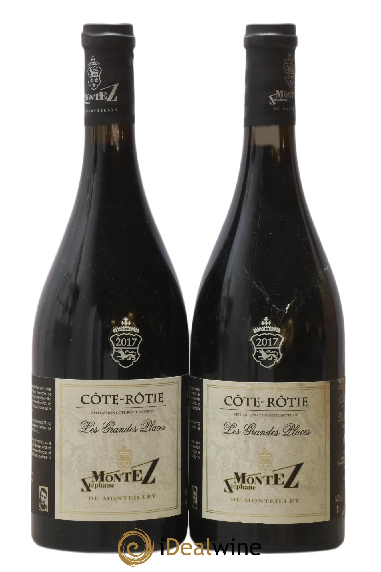 Côte-Rôtie Les Grandes Places Monteillet (Domaine du) - Stéphane Montez 2017 - Lot of 2 bottles - 0