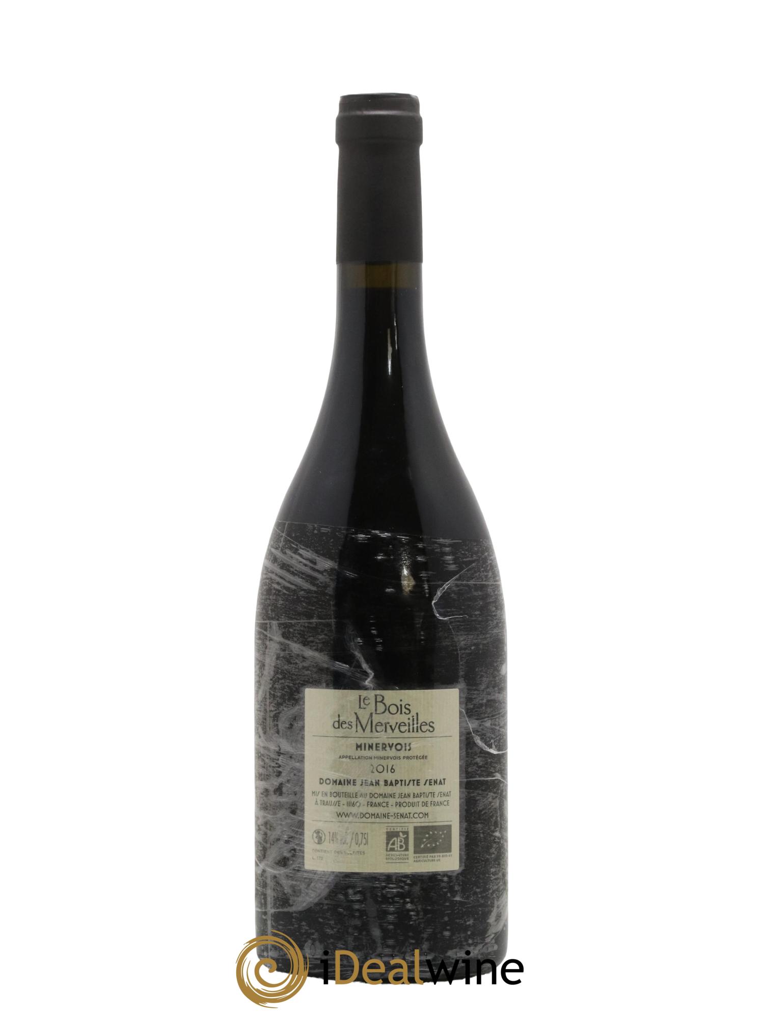 Minervois Le Bois des Merveilles Jean-Baptiste Sénat 2016 - Lot de 1 bouteille - 1