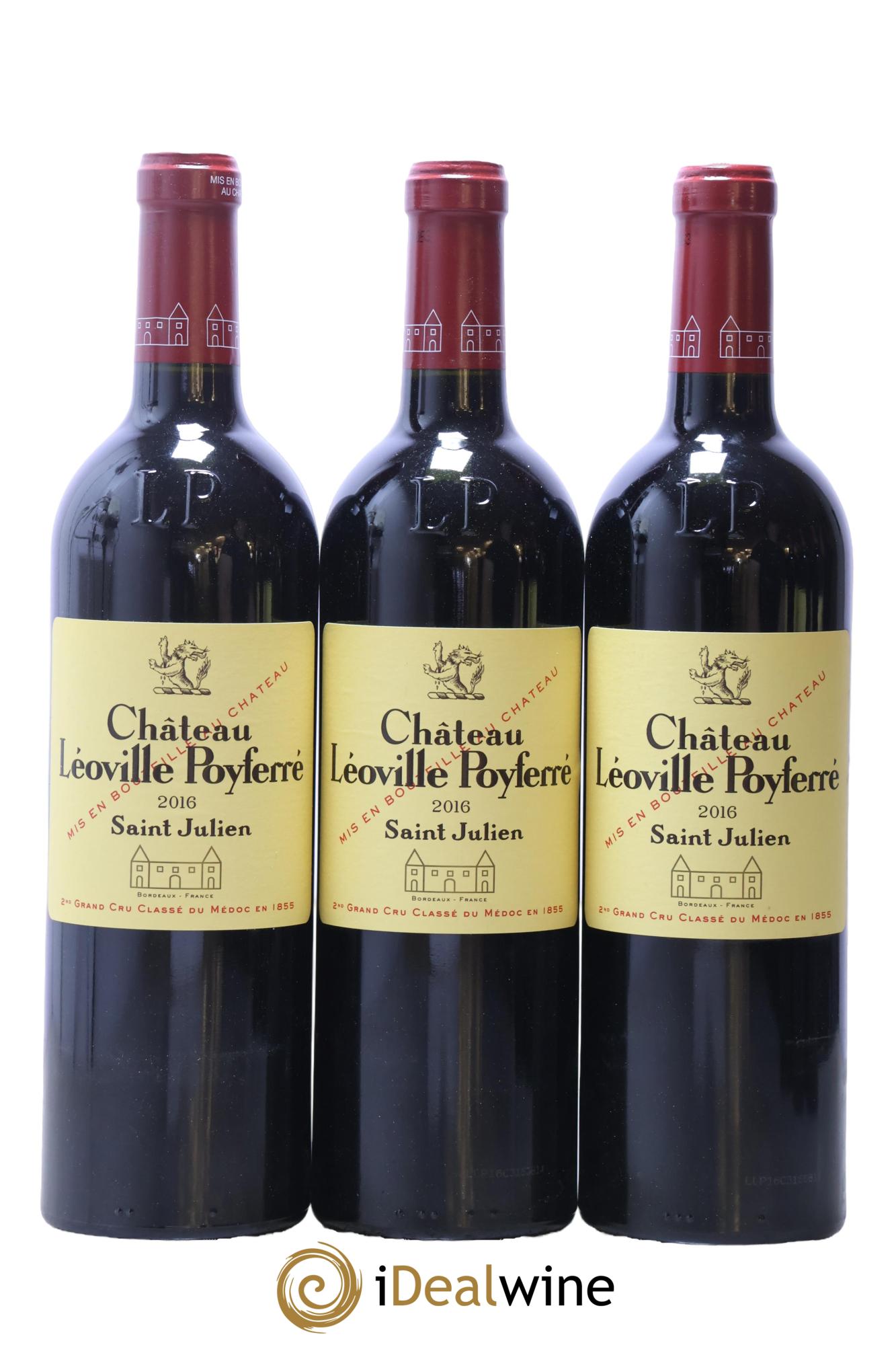 Château Léoville Poyferré 2ème Grand Cru Classé 2016 - Lot de 6 bouteilles - 1