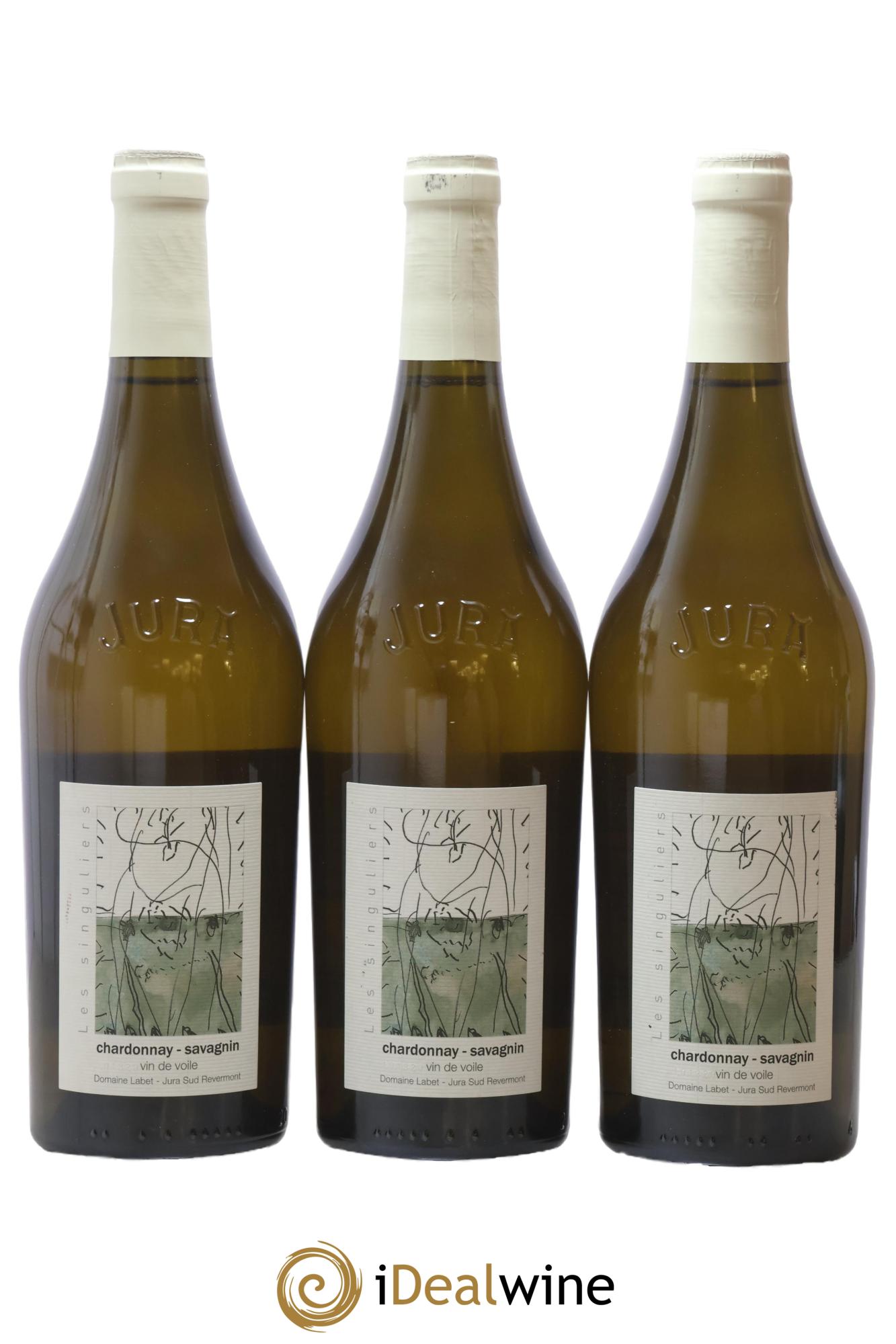 Côtes du Jura Vin de Voile Chardonnay-Savagnin cuvée de garde Romain - Julien - Charline Labet 2020 - Lot de 3 bouteilles - 0
