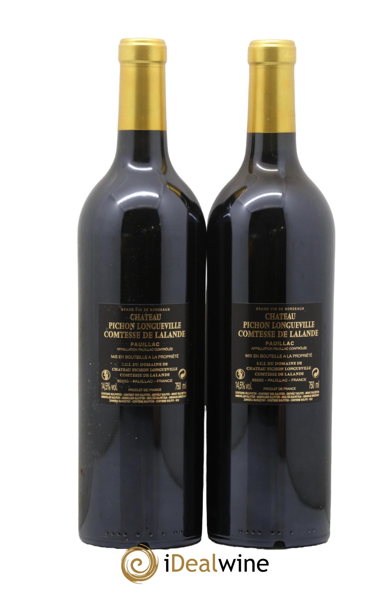 Château Pichon Longueville Comtesse de Lalande 2ème Grand Cru Classé 2018 - Lot of 2 bottles - 1