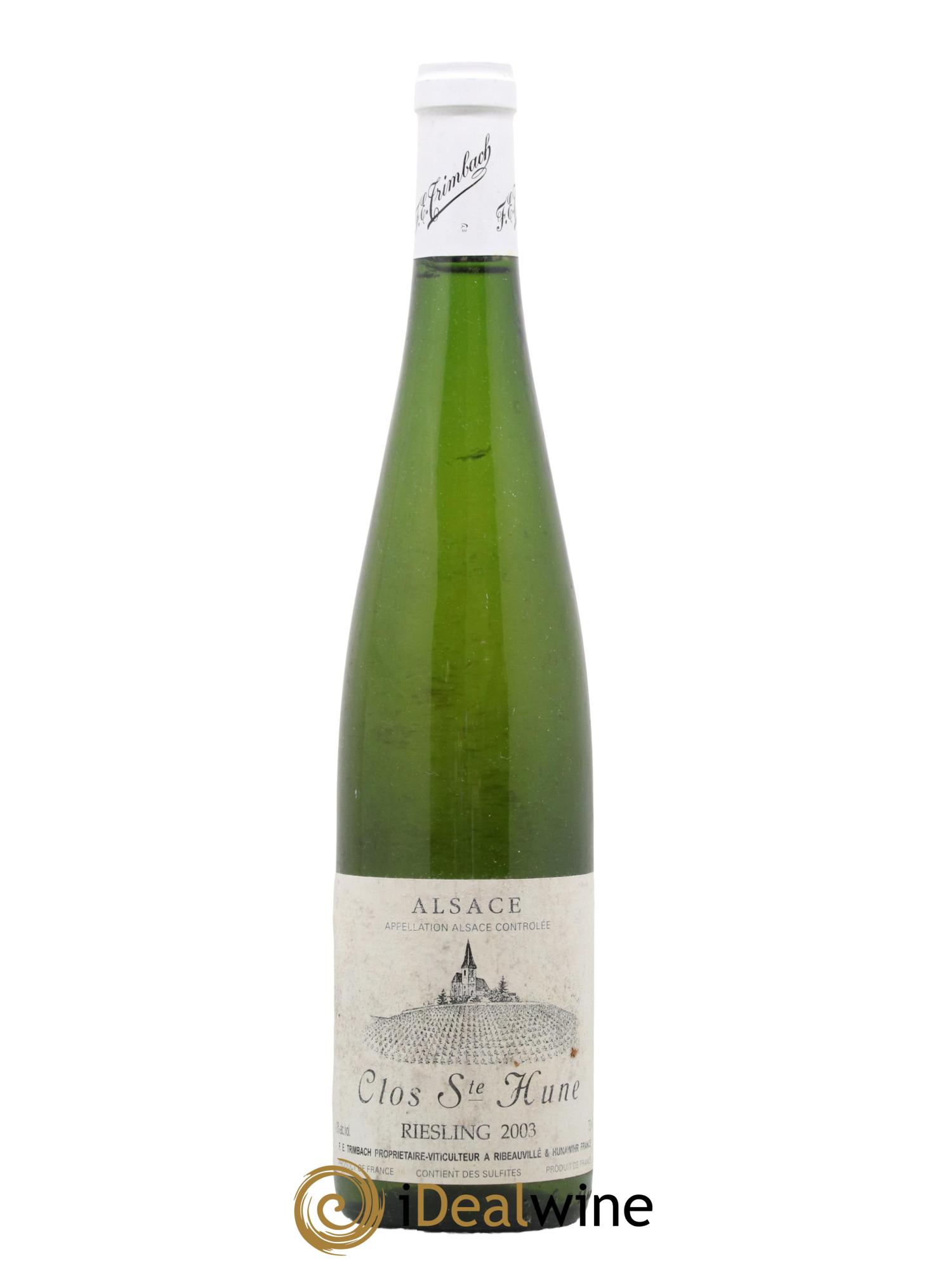 Alsace Riesling Clos Sainte-Hune Trimbach (Domaine) 2003 - Lot de 1 bouteille - 0