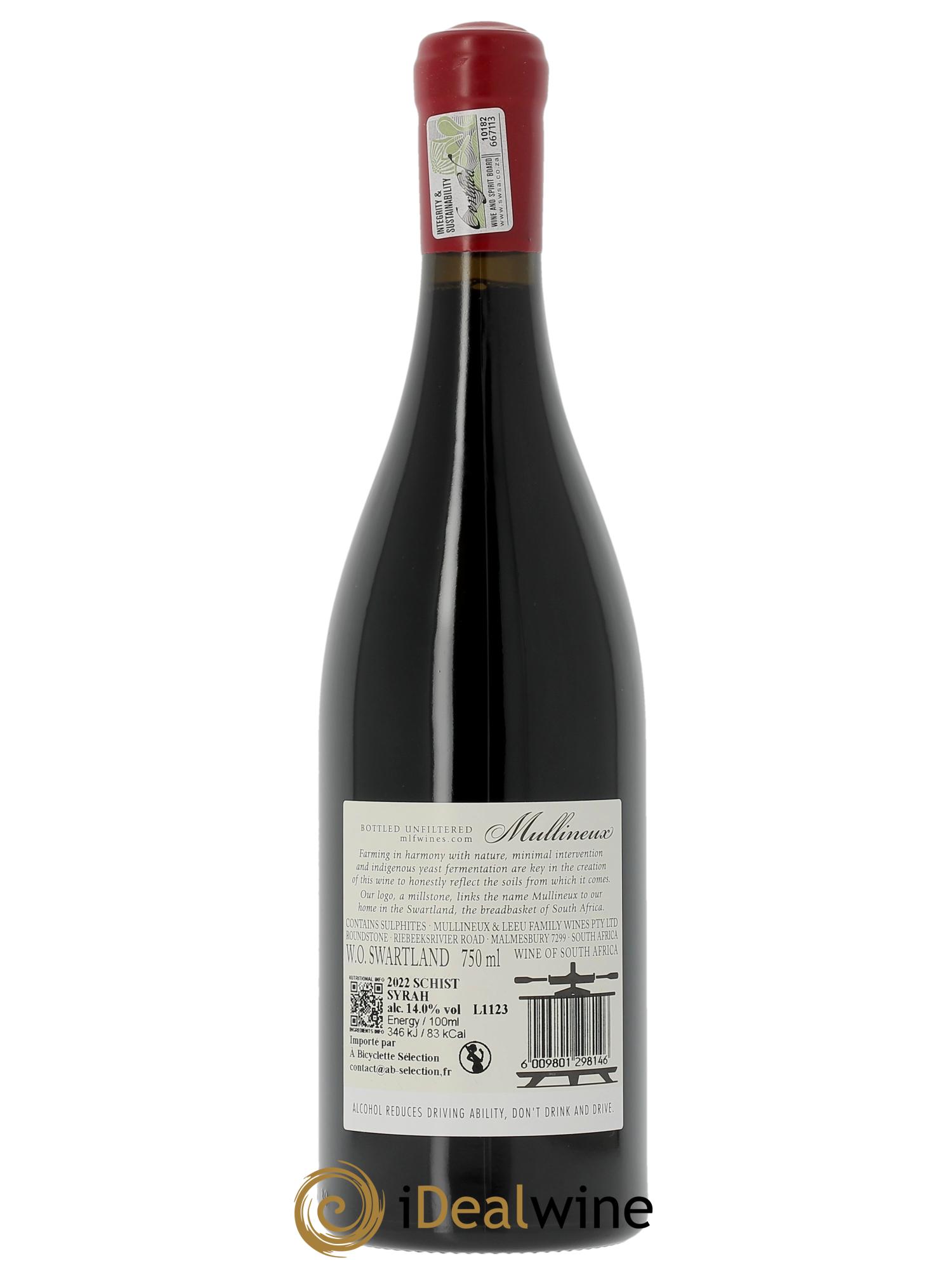 Swartland Mullineux & Leeu Single Terroir Schist Syrah  2022 - Lot de 1 bouteille - 1