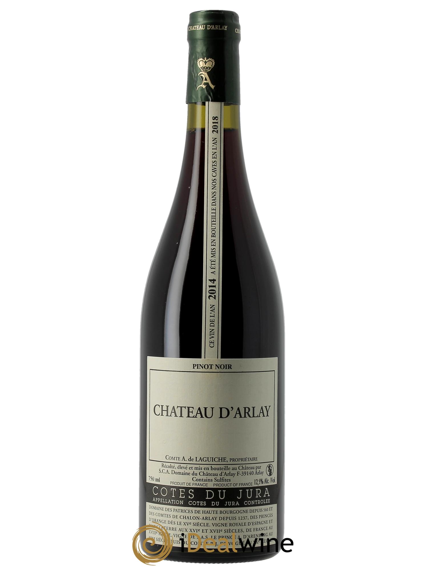 Côtes du Jura Pinot Noir Château d'Arlay 2014 - Lot of 1 bottle - 0