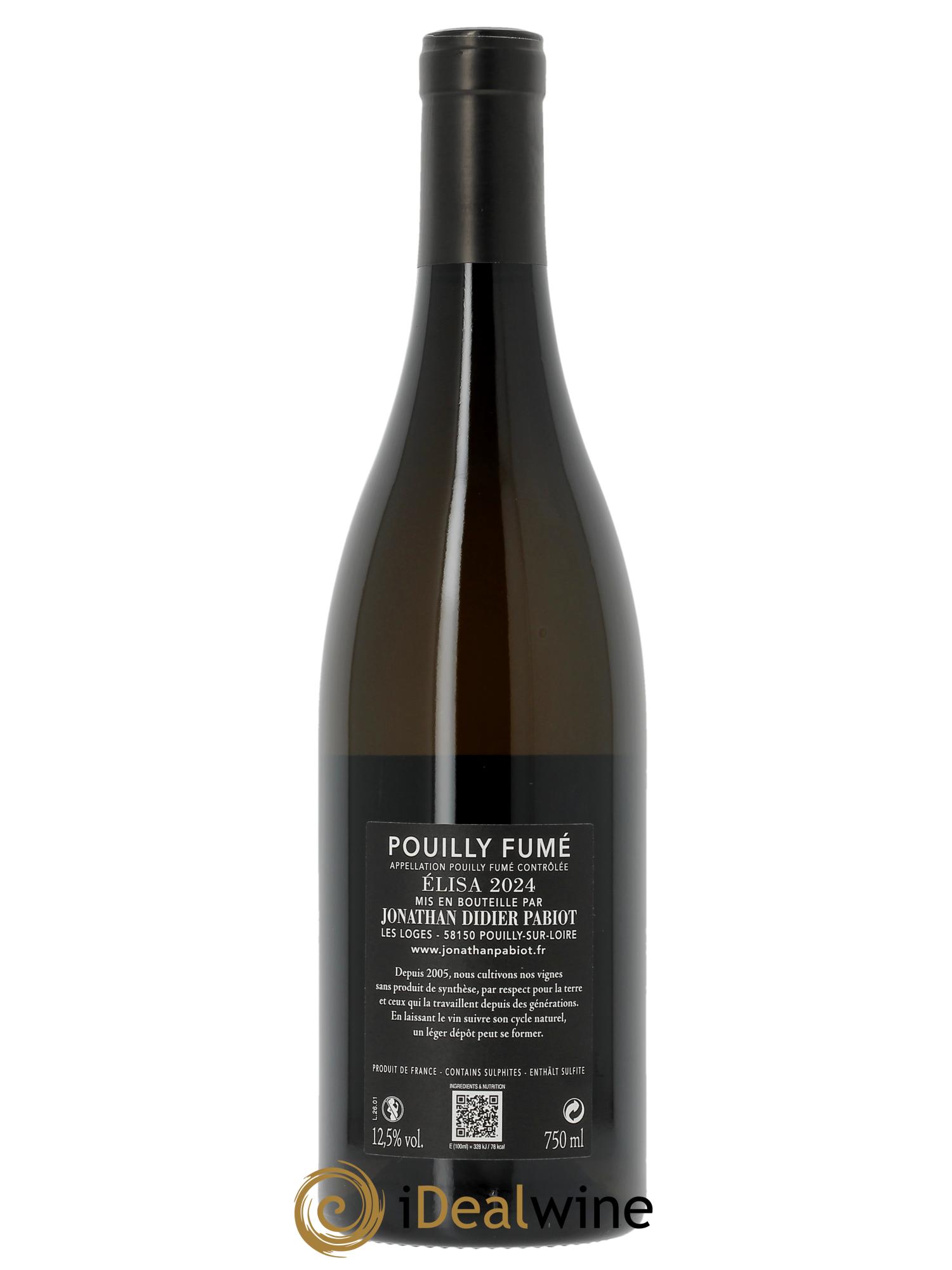 Pouilly-Fumé Elisa (anciennement Prélude) Jonathan Didier Pabiot  2024 - Lot of 1 bottle - 1