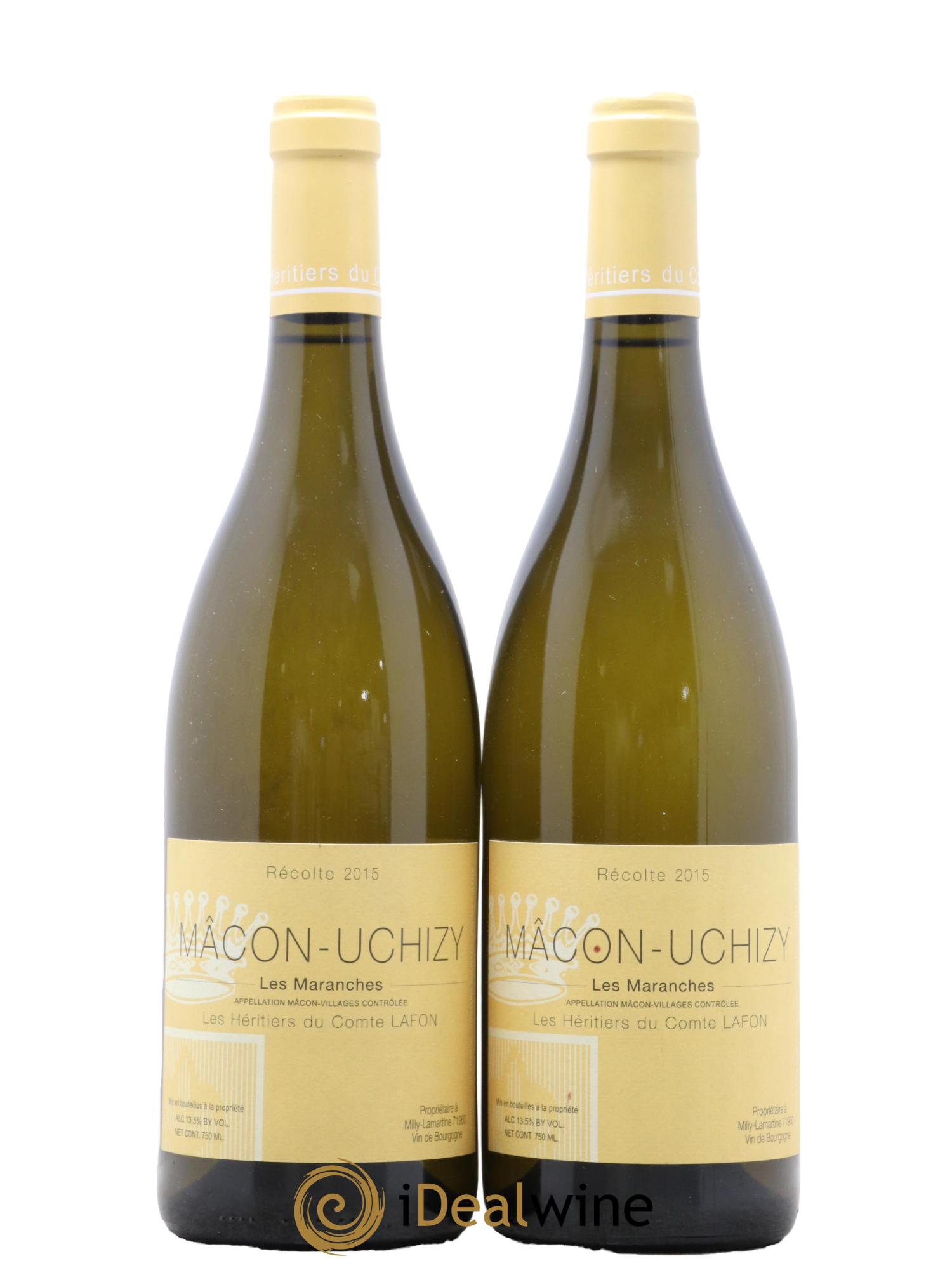 Mâcon Uchizy Les Maranches Héritiers du Comte Lafon (Domaine des) 2015 - Lot de 2 bouteilles - 0