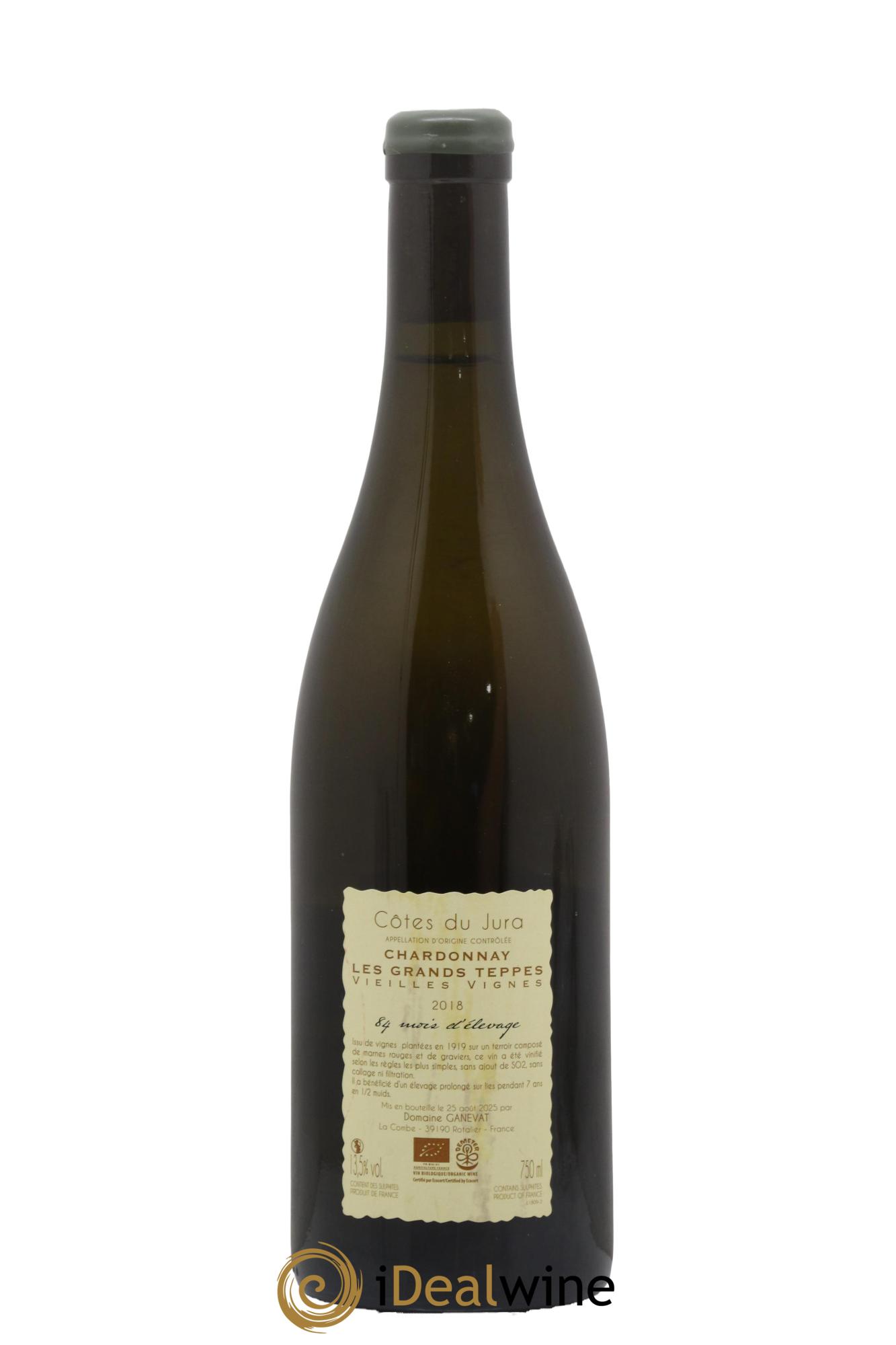 Côtes du Jura Chardonnay Les Grands Teppes Vieilles Vignes 84 Mois D'Elevage Jean-François Ganevat (Domaine) 2018 - Posten von 1 Flasche - 1