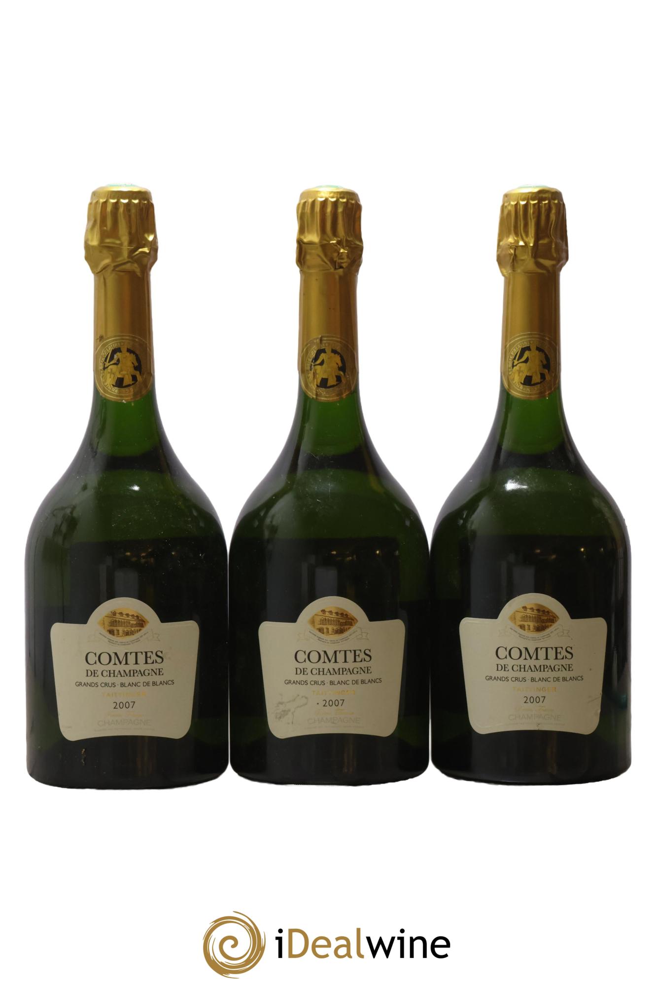 Comtes de Champagne Taittinger 2007 - Lot de 3 bouteilles - 0