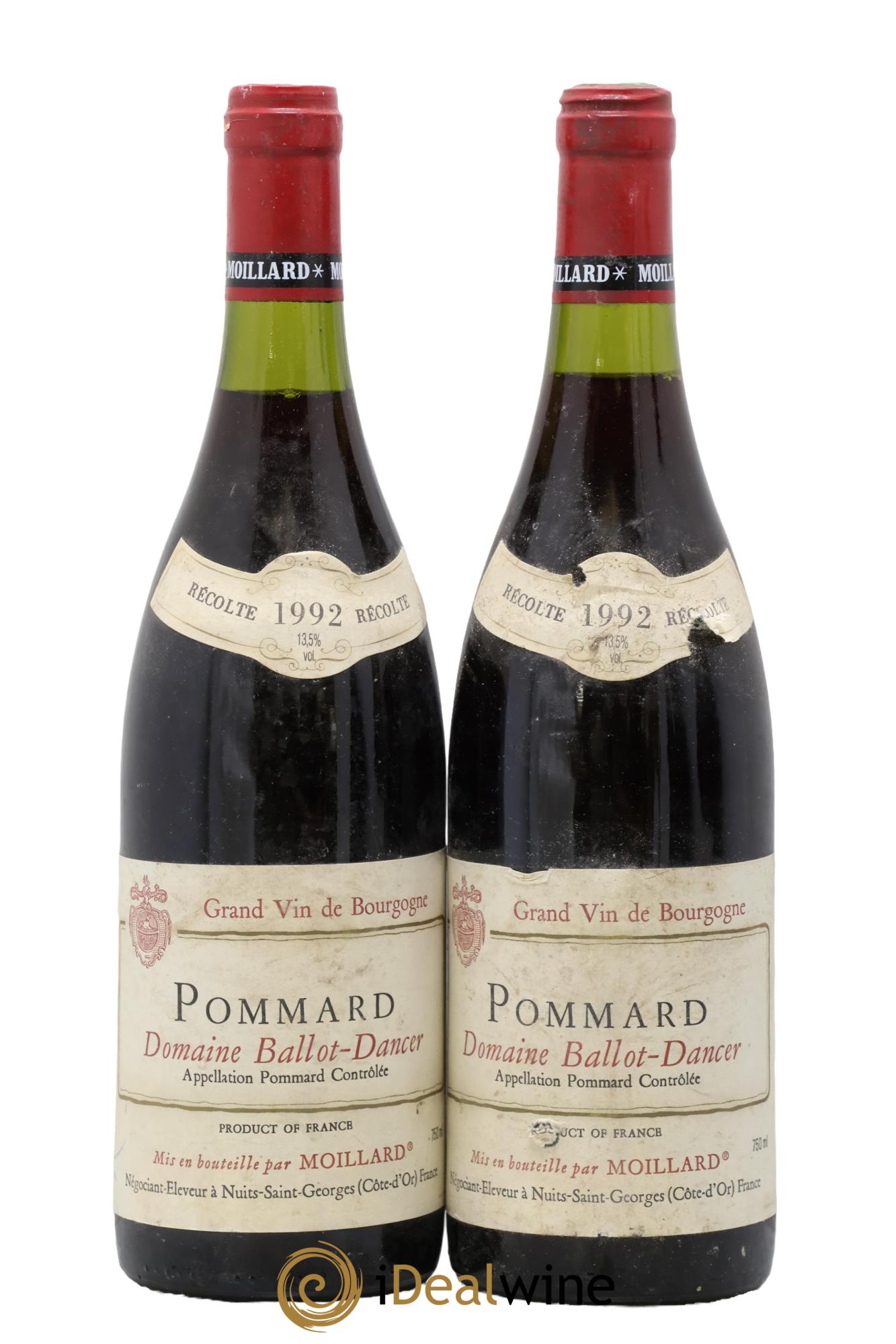 Pommard Ballot-Dancer 1992 - Lot de 2 bouteilles - 0