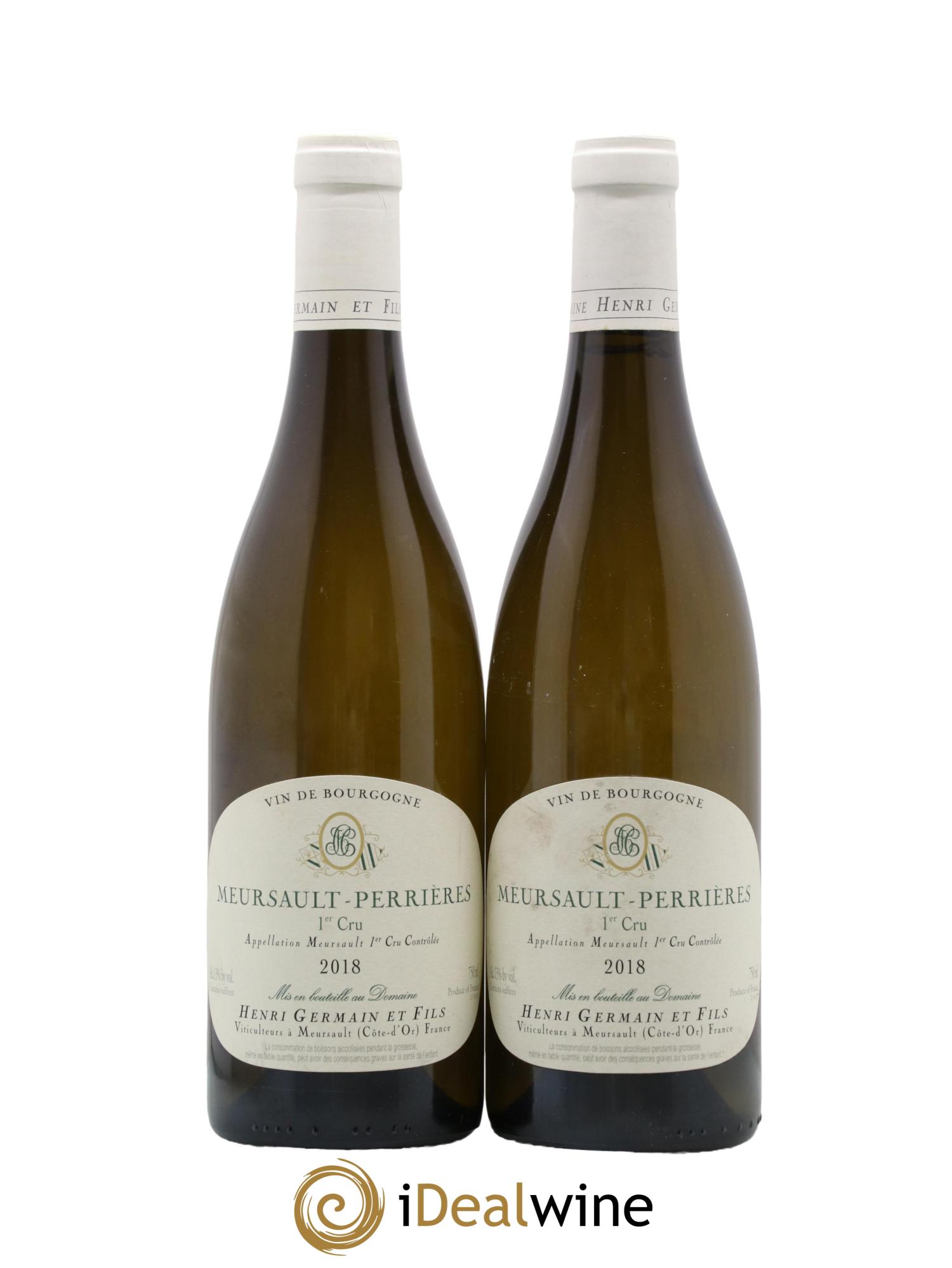 Meursault 1er Cru Perrières Henri Germain 2018 - Lot de 2 bouteilles - 0