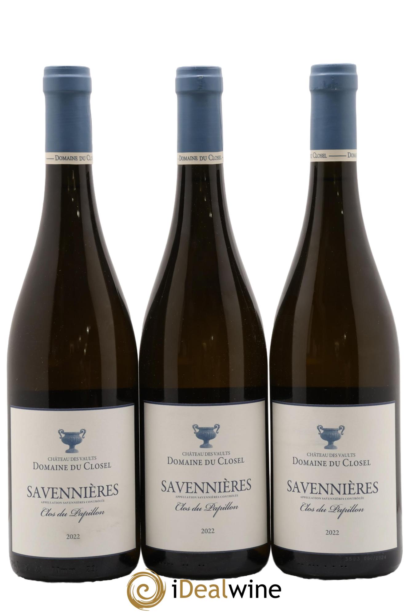 Savennières Clos du Papillon Domaine du Closel 2022 - Lot of 3 bottles - 0