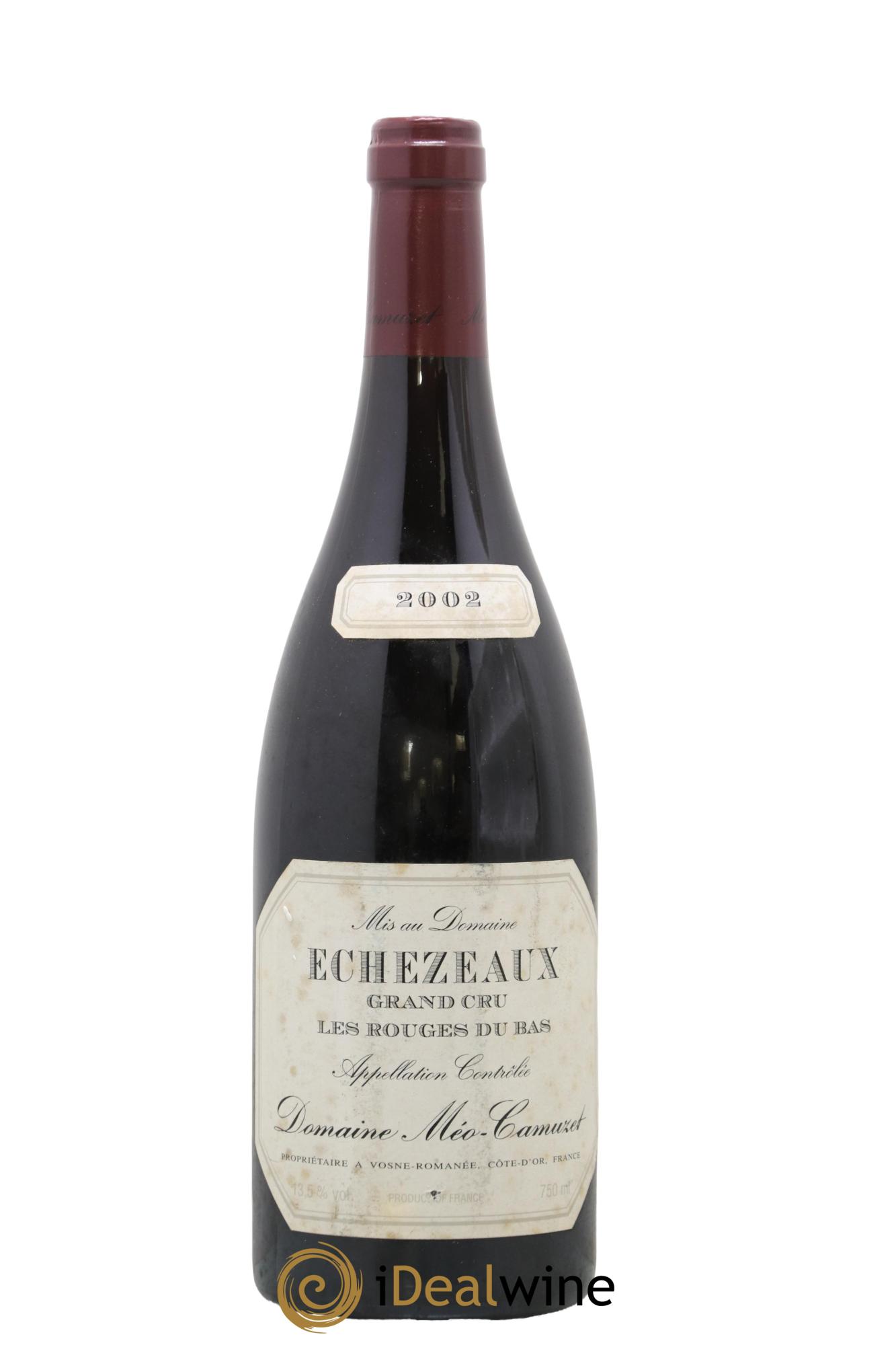 Echezeaux Grand Cru Les Rouges du Bas Méo-Camuzet (Domaine) 2002 - Posten von 1 Flasche - 0