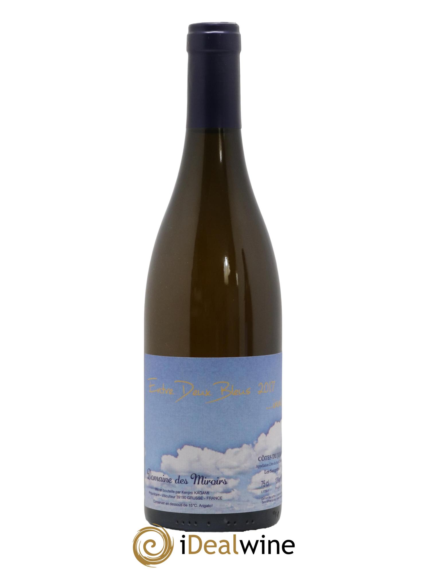 Côtes du Jura Entre Deux Bleus...inné Les Saugettes Kenjiro Kagami - Domaine des Miroirs 2017 - Lot de 1 bouteille - 0