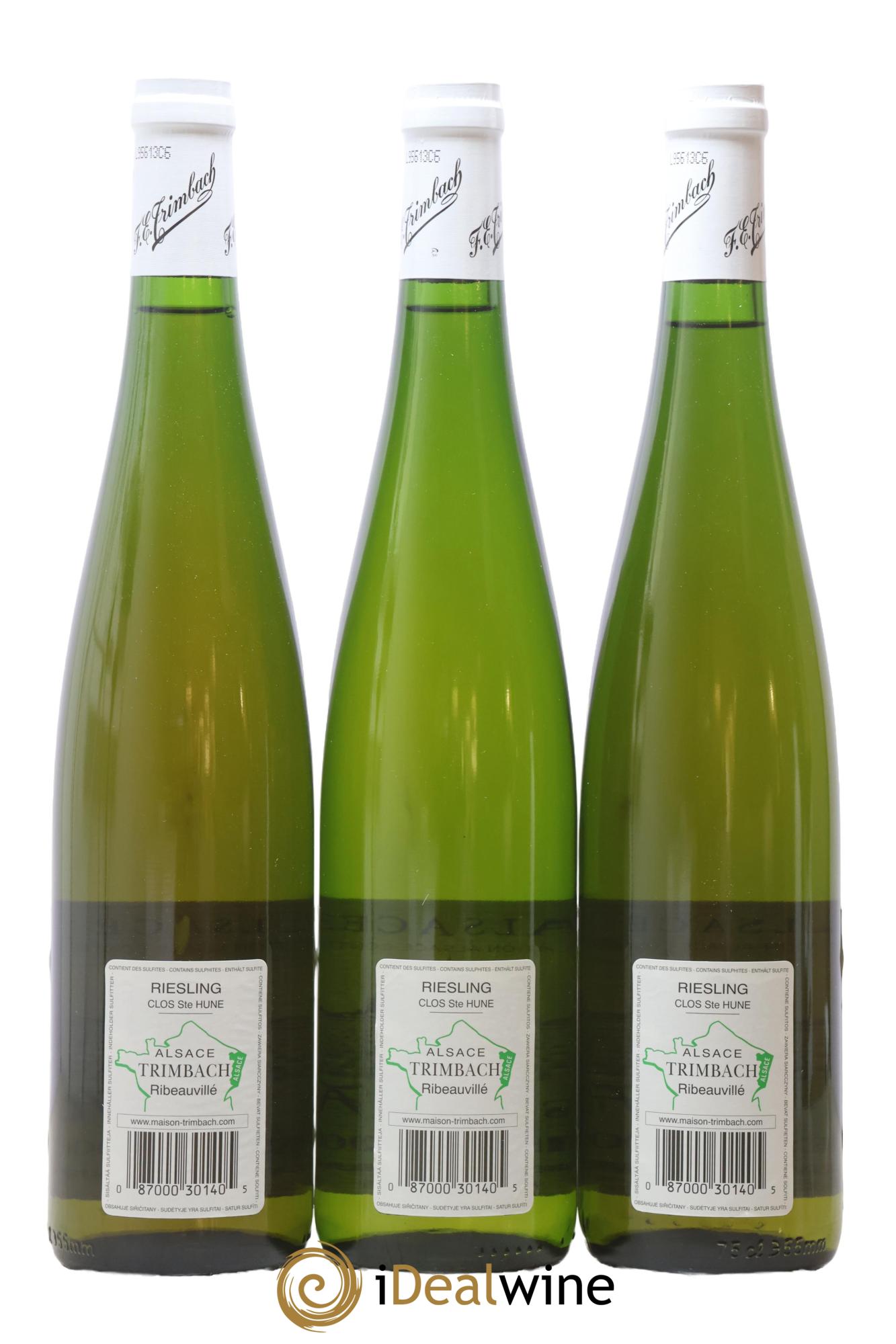 Alsace Riesling Clos Sainte-Hune Trimbach (Domaine) 2006 - Lot de 3 bouteilles - 1