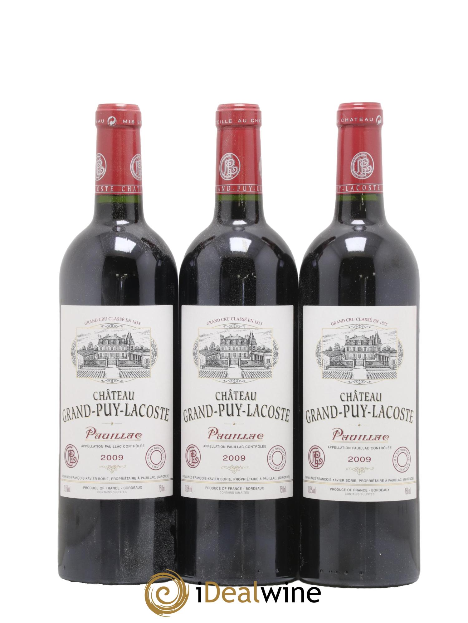 Château Grand Puy Lacoste 5ème Grand Cru Classé 2009 - Lot of 12 bottles - 3