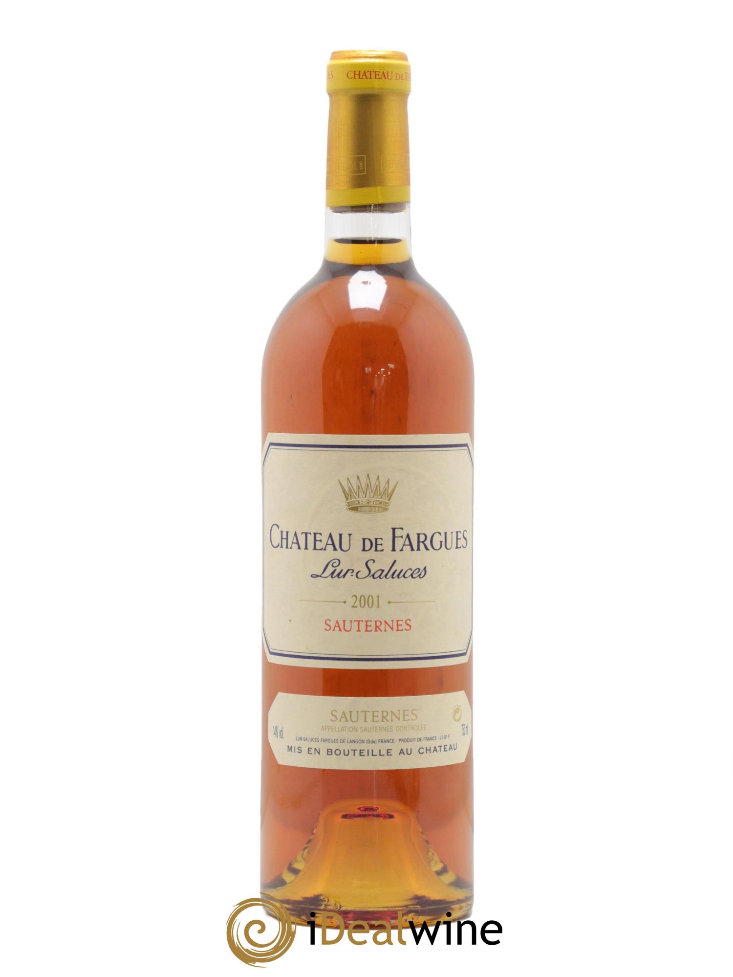 Château de Fargues 2001 - Lotto di 1 bottiglia - 0