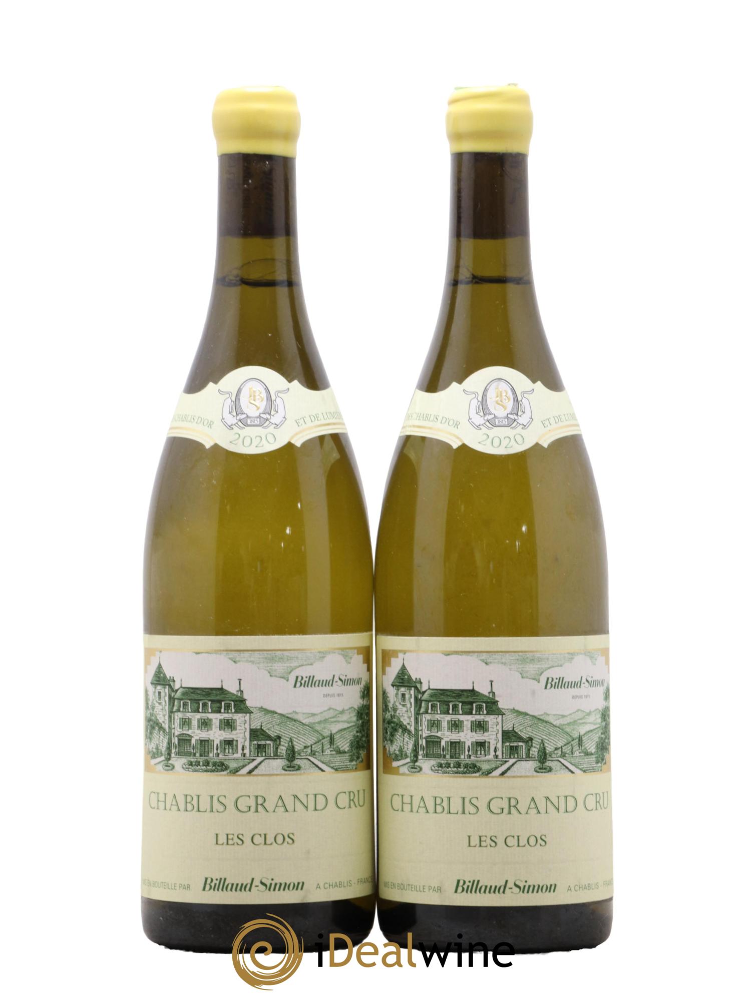 Chablis Grand Cru Les Clos Billaud-Simon (Domaine) 2020 - Lot de 2 bouteilles - 0