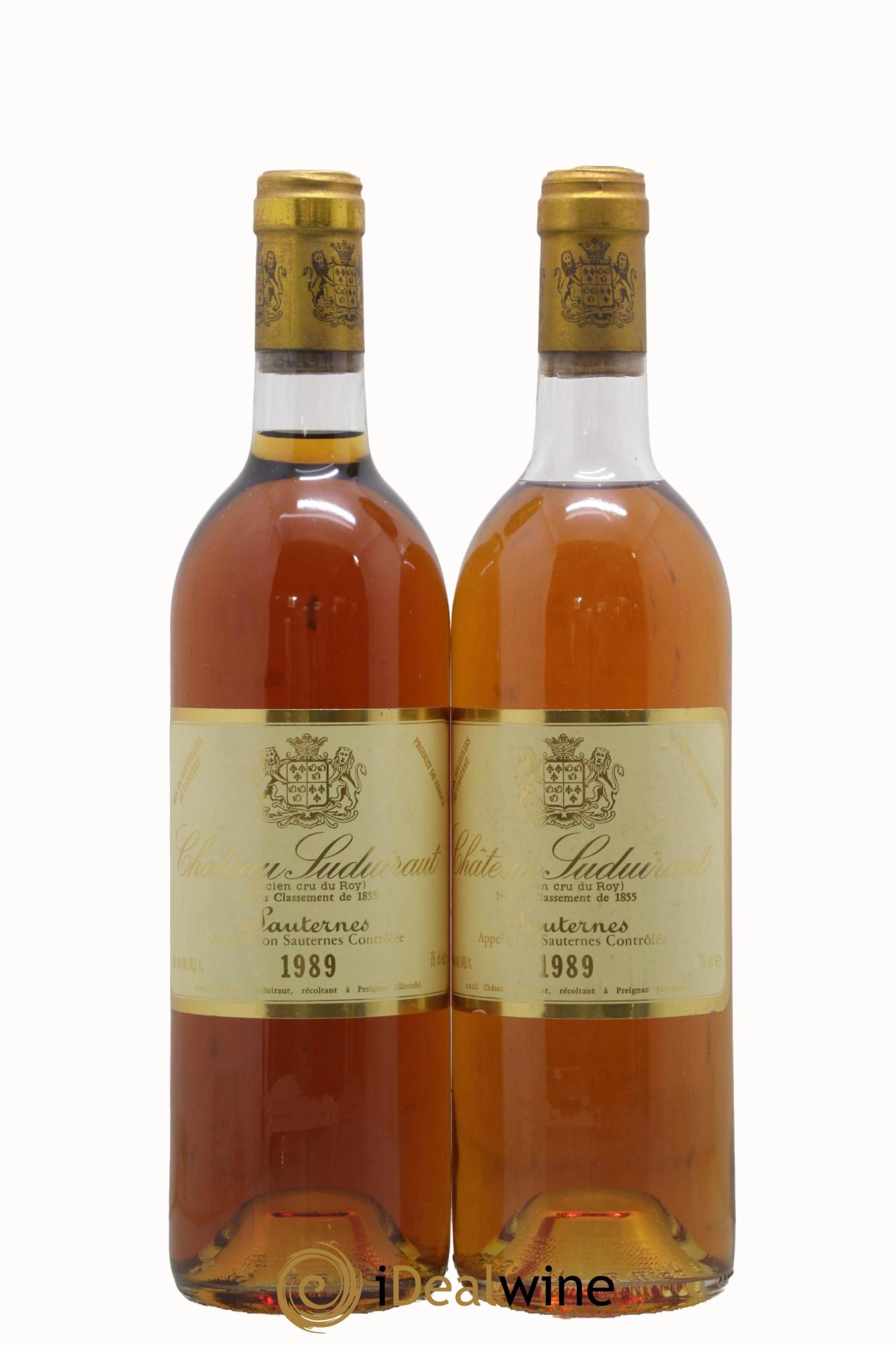 Château Suduiraut 1er Grand Cru Classé 1989 - Lotto di 2 bottiglie - 0