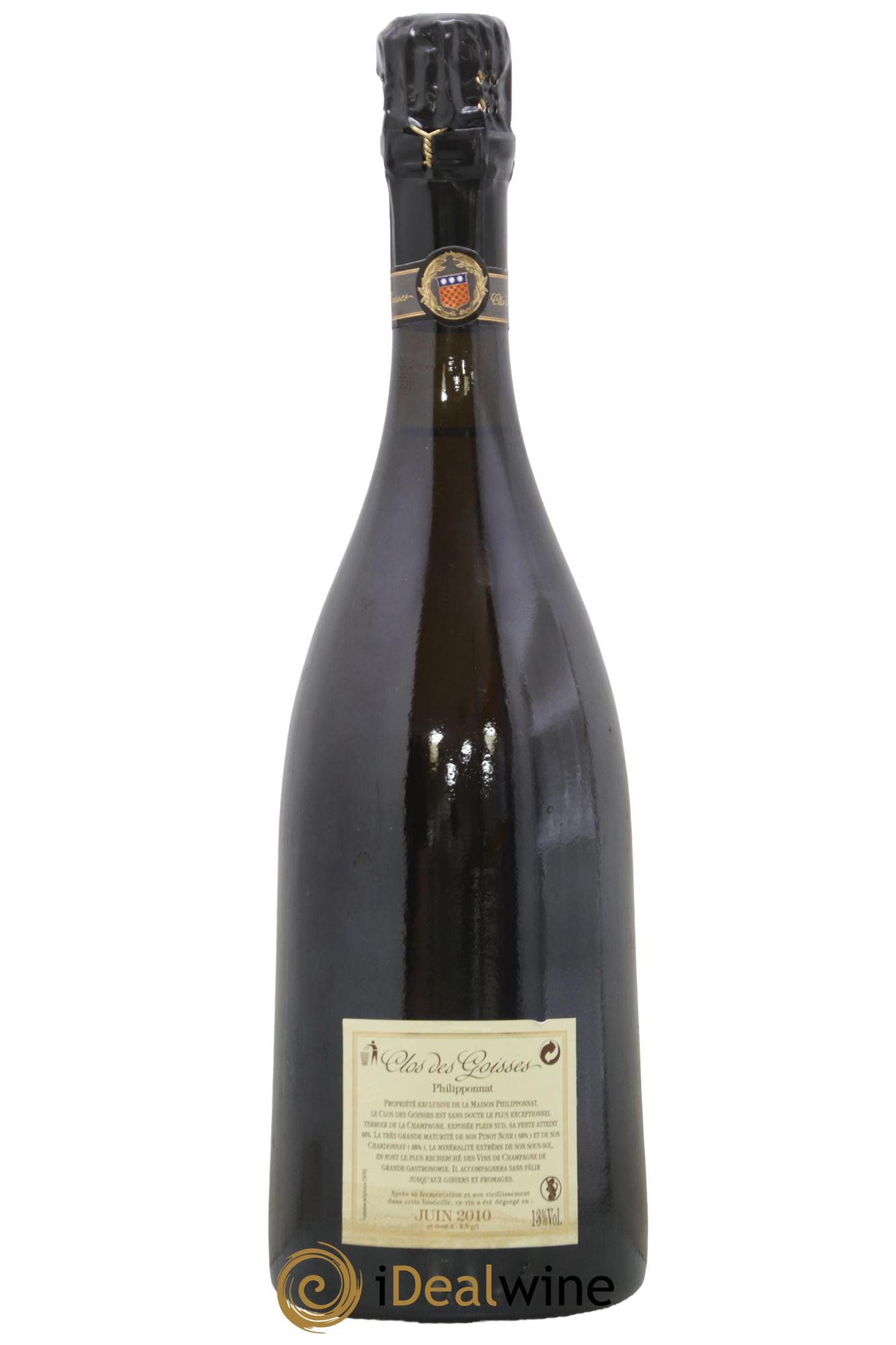 Clos des Goisses Philipponnat 2000 - Lot of 1 bottle - 1