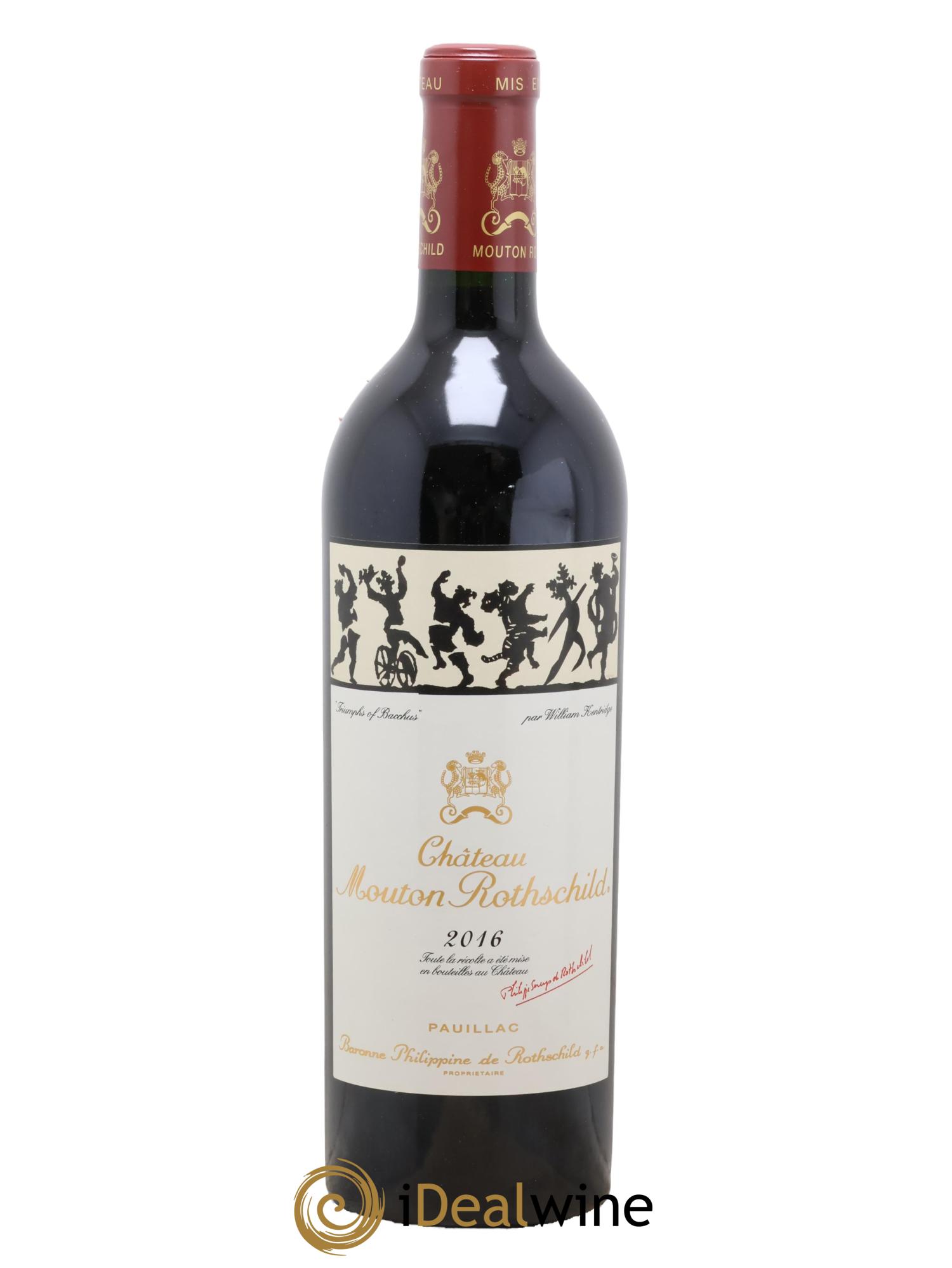 Château Mouton Rothschild 1er Grand Cru Classé 2016 - Lot of 1 bottle - 0