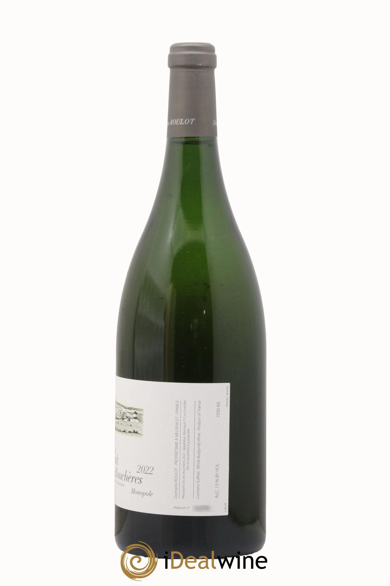 Meursault 1er Cru Clos des Bouchères  Roulot (Domaine)  2022 - Posten von 1 Magnum - 2