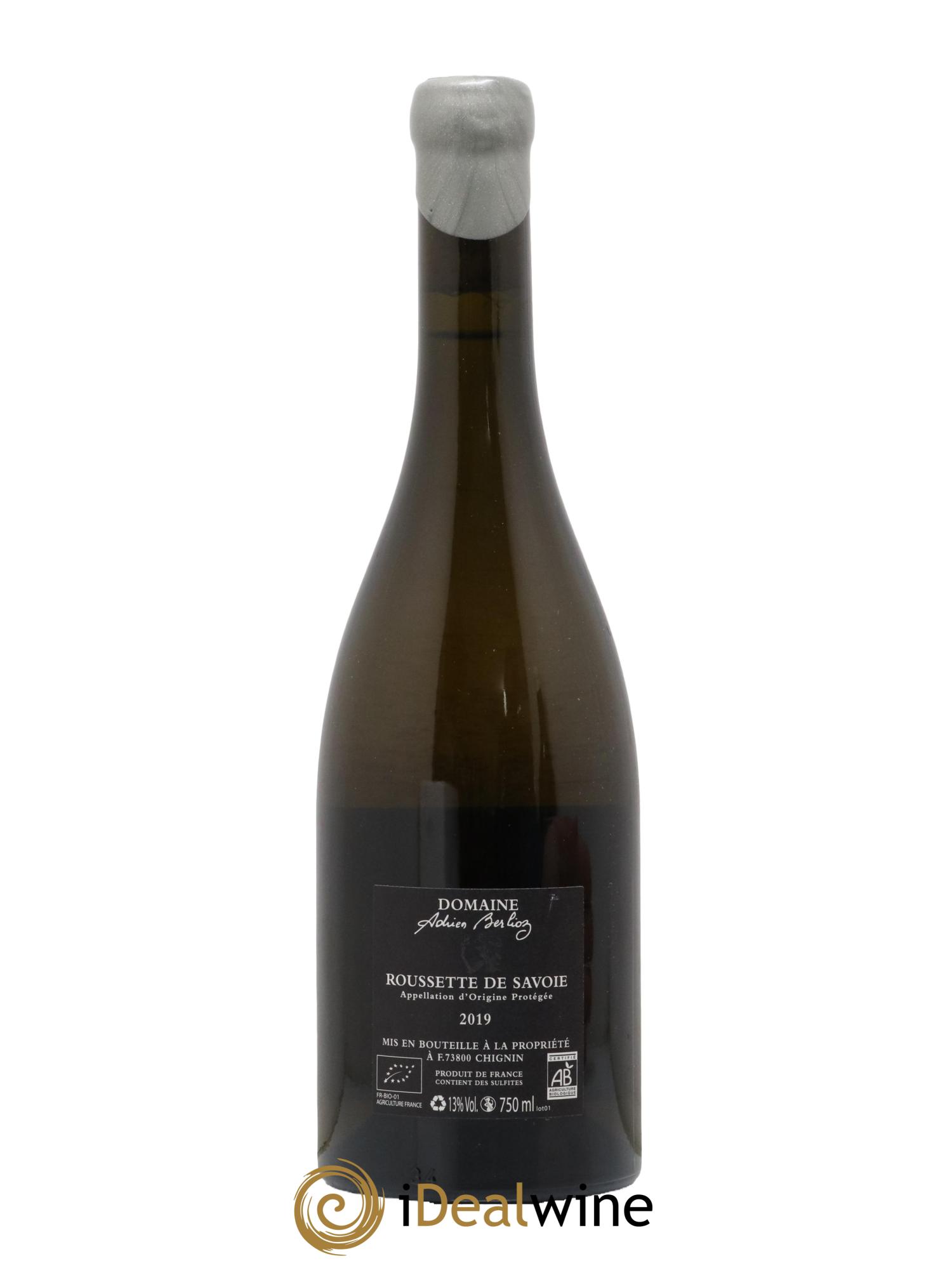 Roussette de Savoie Zulime Adrien Berlioz 2019 - Lot de 1 bouteille - 1