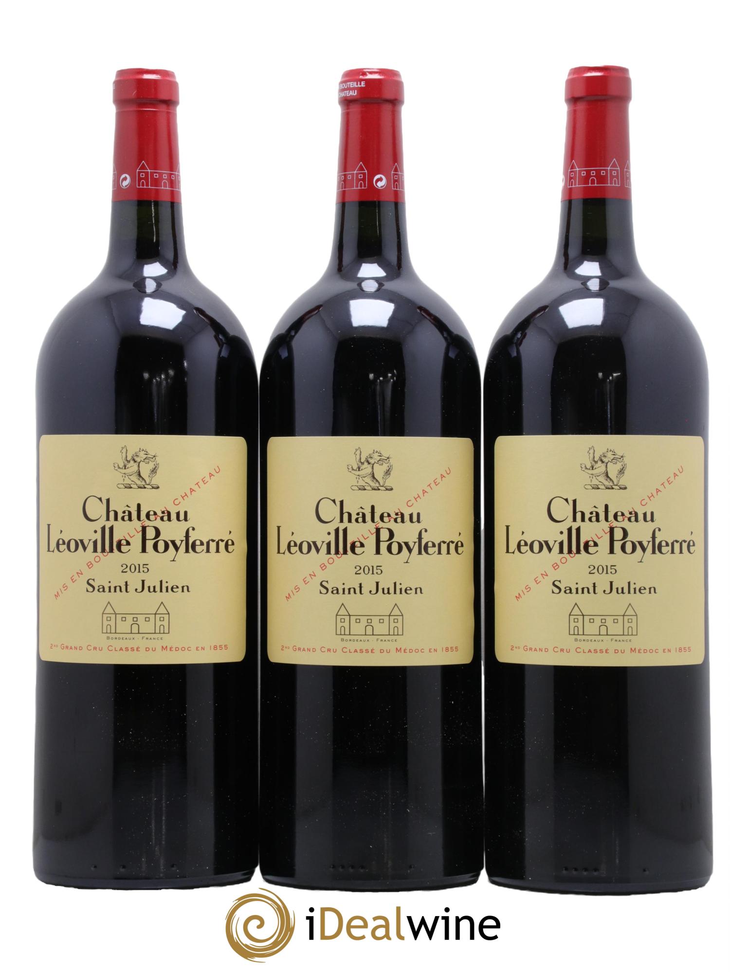 Château Léoville Poyferré 2ème Grand Cru Classé 2015 - Lot de 6 magnums - 1