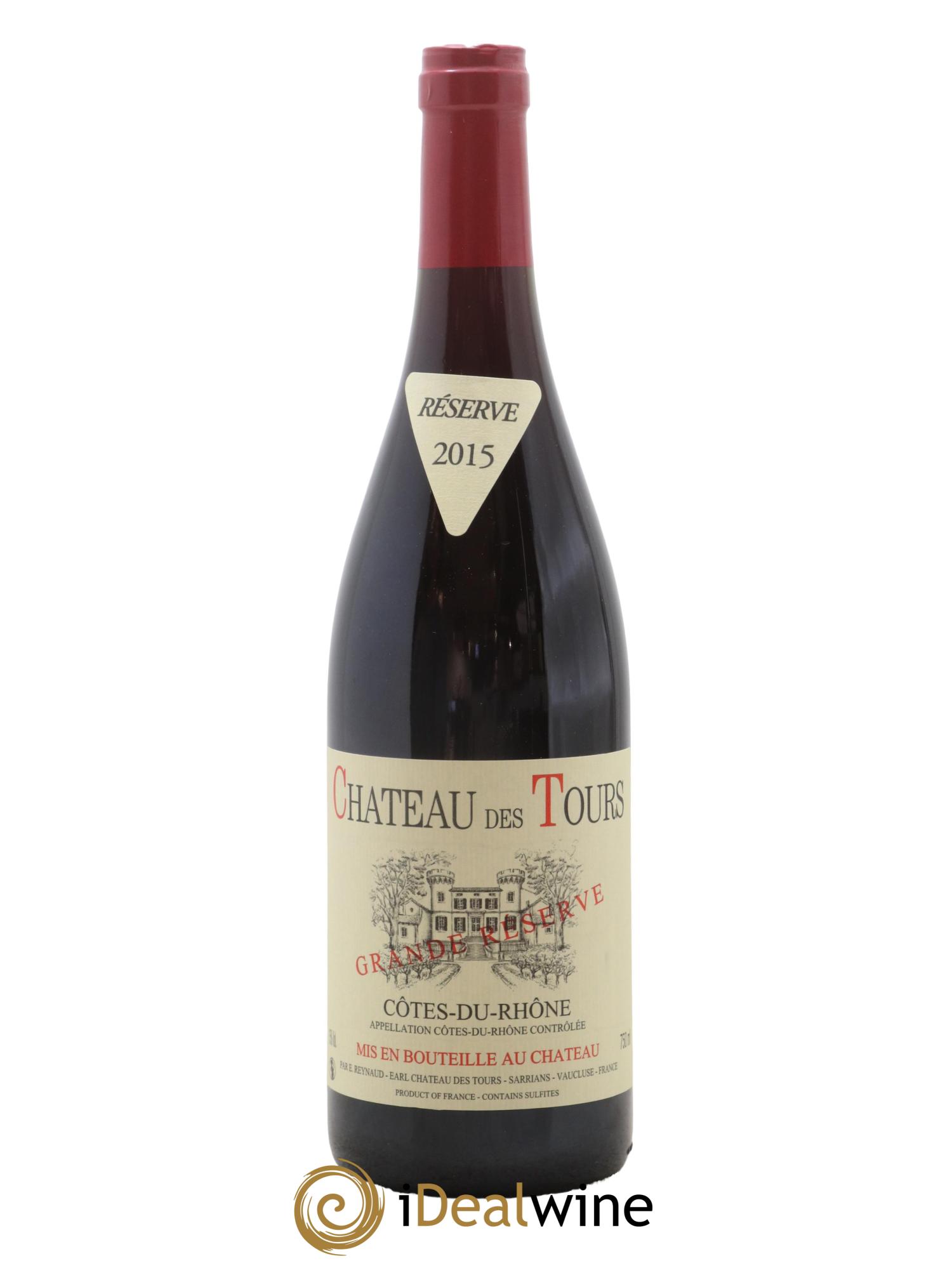 Côtes-du-Rhône Château des Tours Grande Réserve Emmanuel Reynaud 2015 - Lot de 1 bouteille - 0