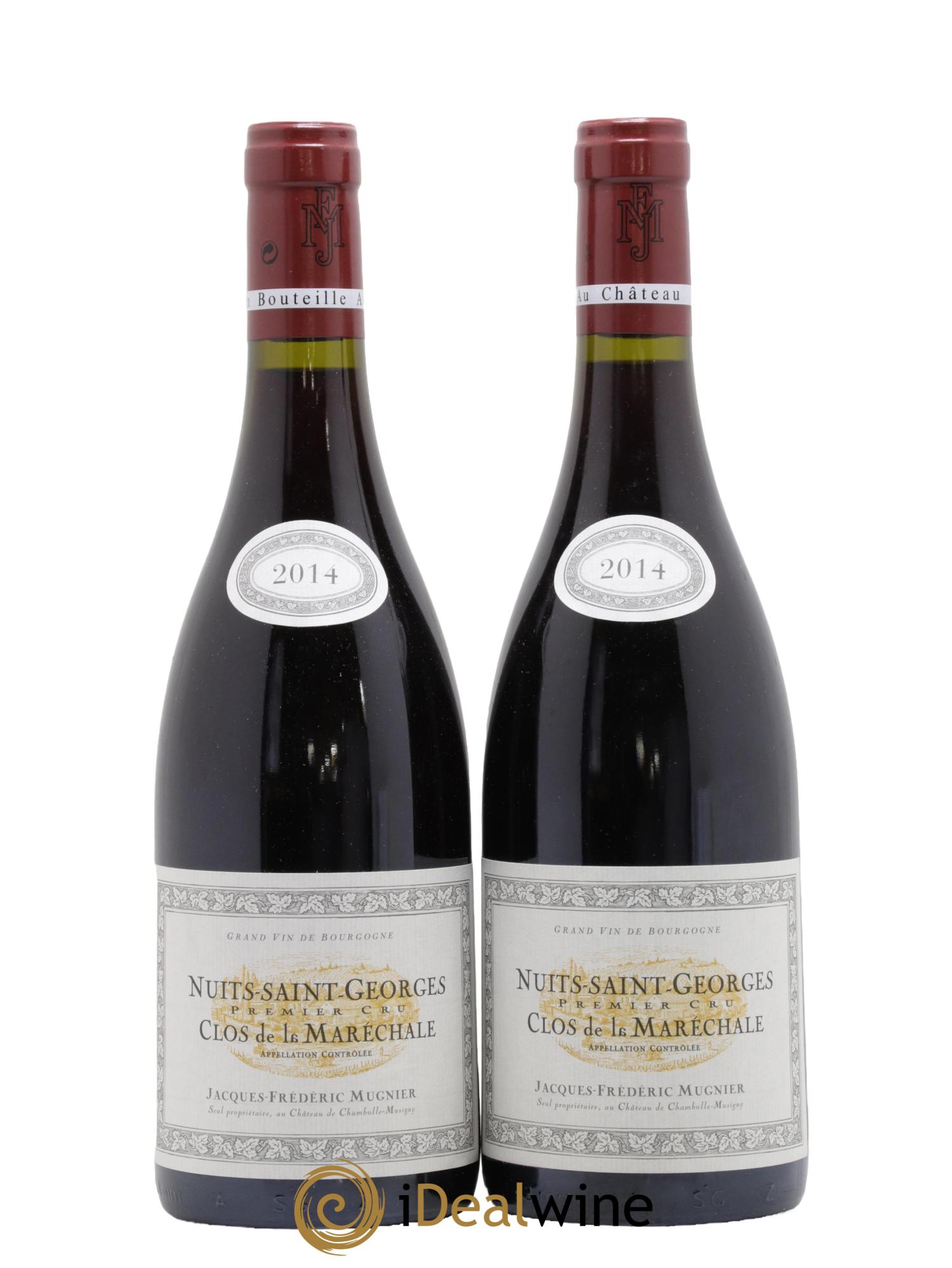 Nuits-Saint-Georges 1er Cru Clos de La Maréchale Jacques-Frédéric Mugnier 2014 - Posten von 2 Flaschen - 0
