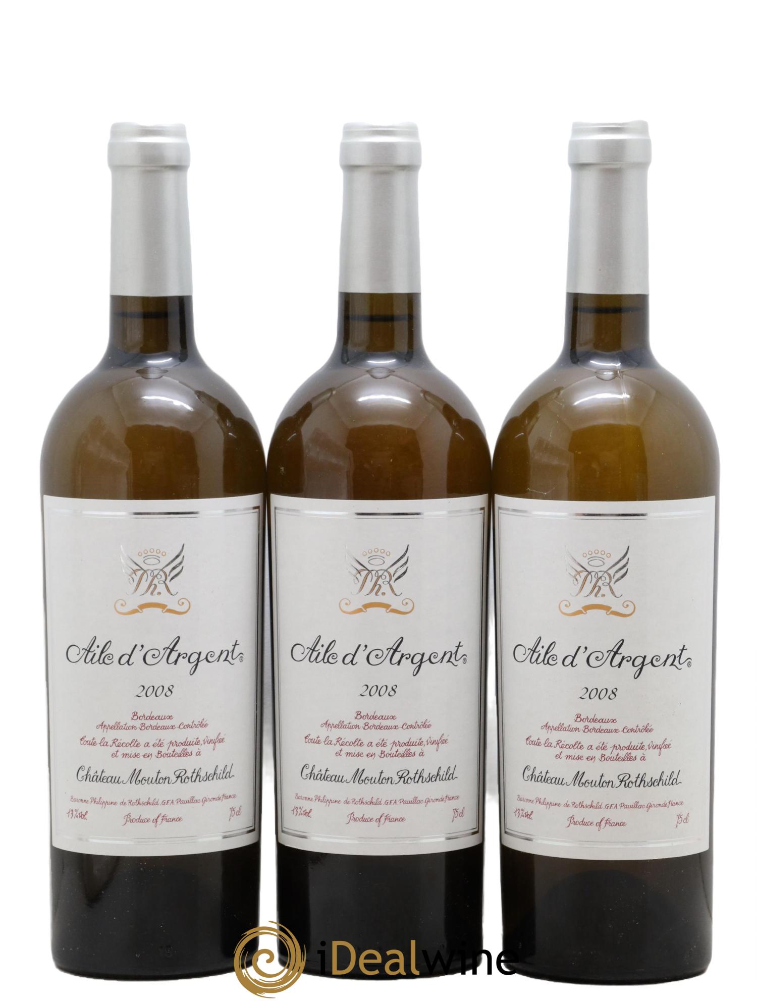 Aile d'Argent 2008 - Posten von 3 Flaschen - 0