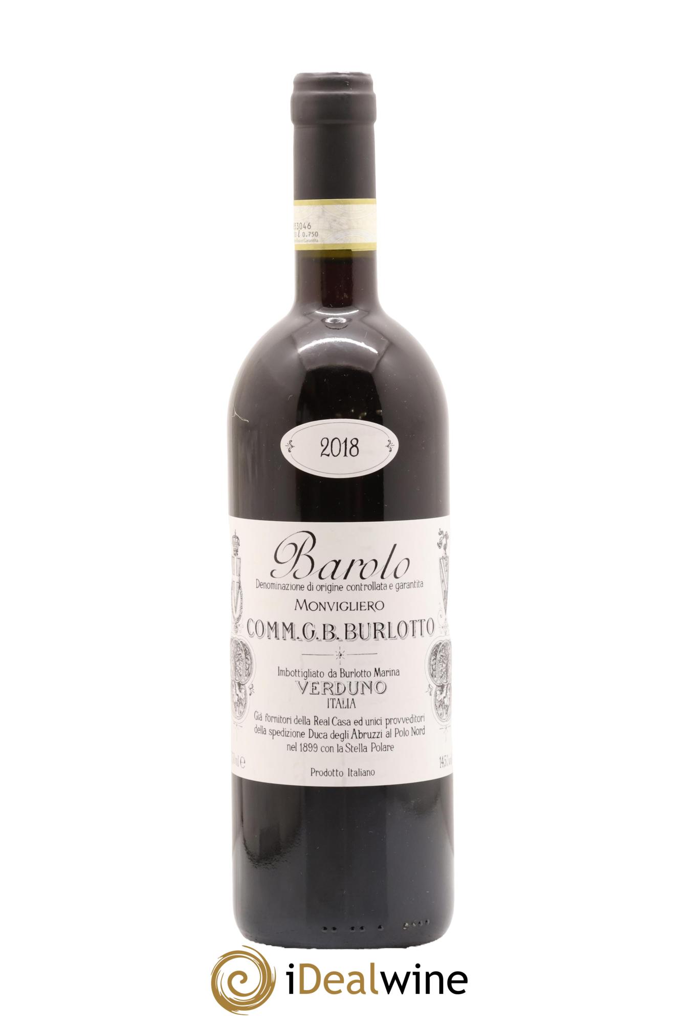 Barolo DOCG Monvigliero Comm. Giovan Battista Burlotto 2018 - Posten von 1 Flasche - 0