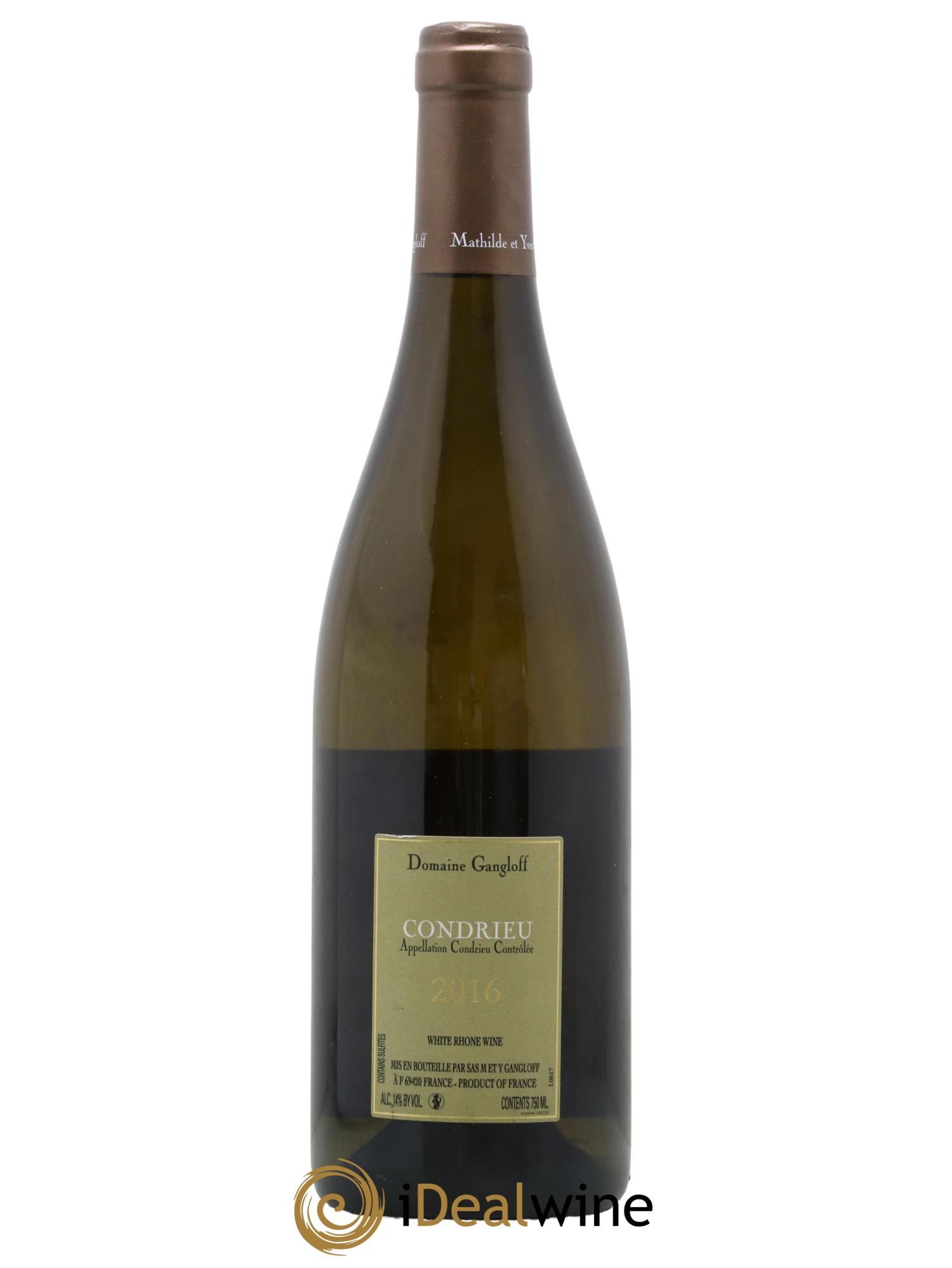 Condrieu Domaine Gangloff (Domaine) 2016 - Lot de 1 bouteille - 1