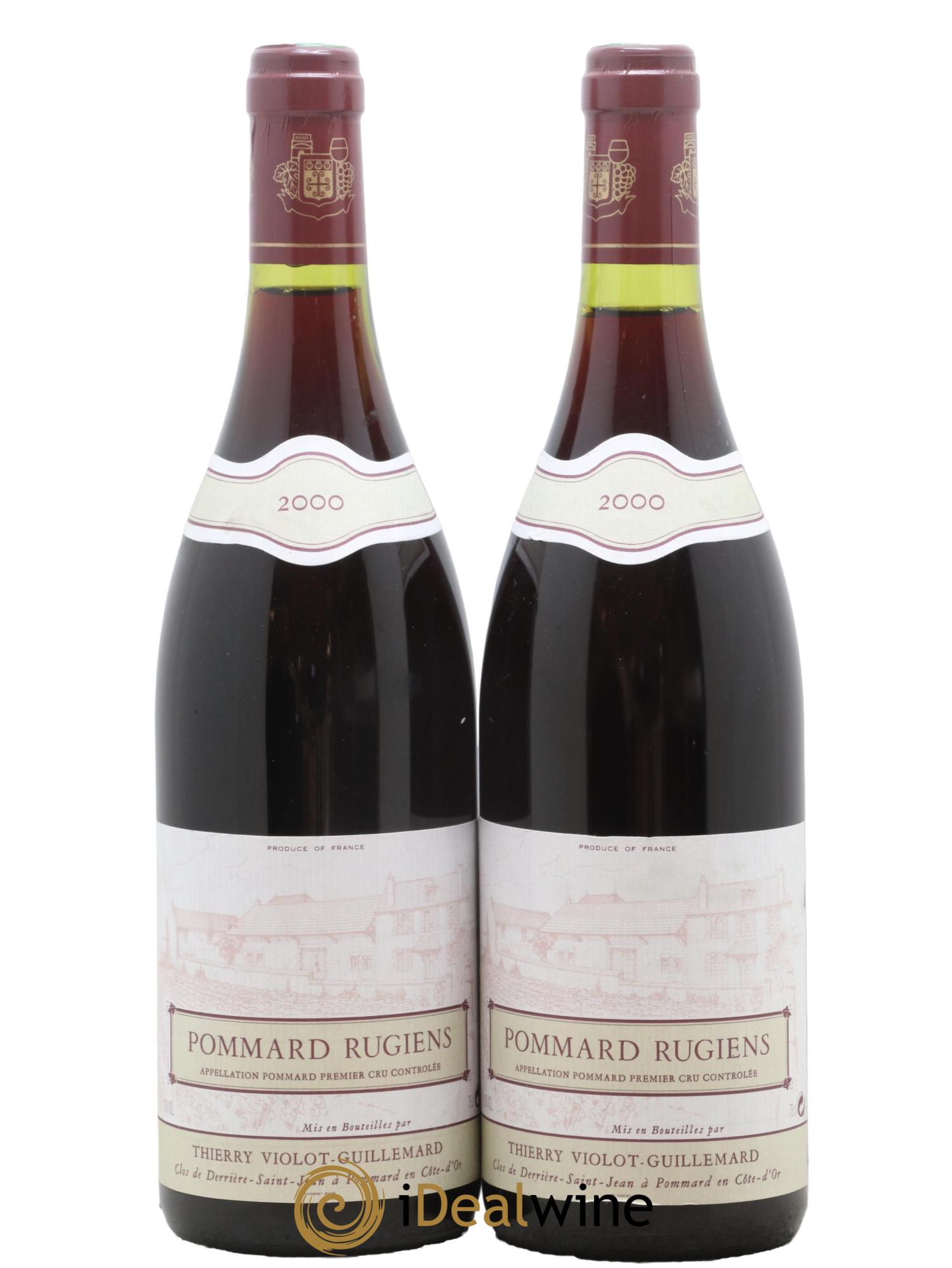 Pommard 1er Cru Rugiens Violot-Guillemard 2000 - Posten von 2 Flaschen - 0