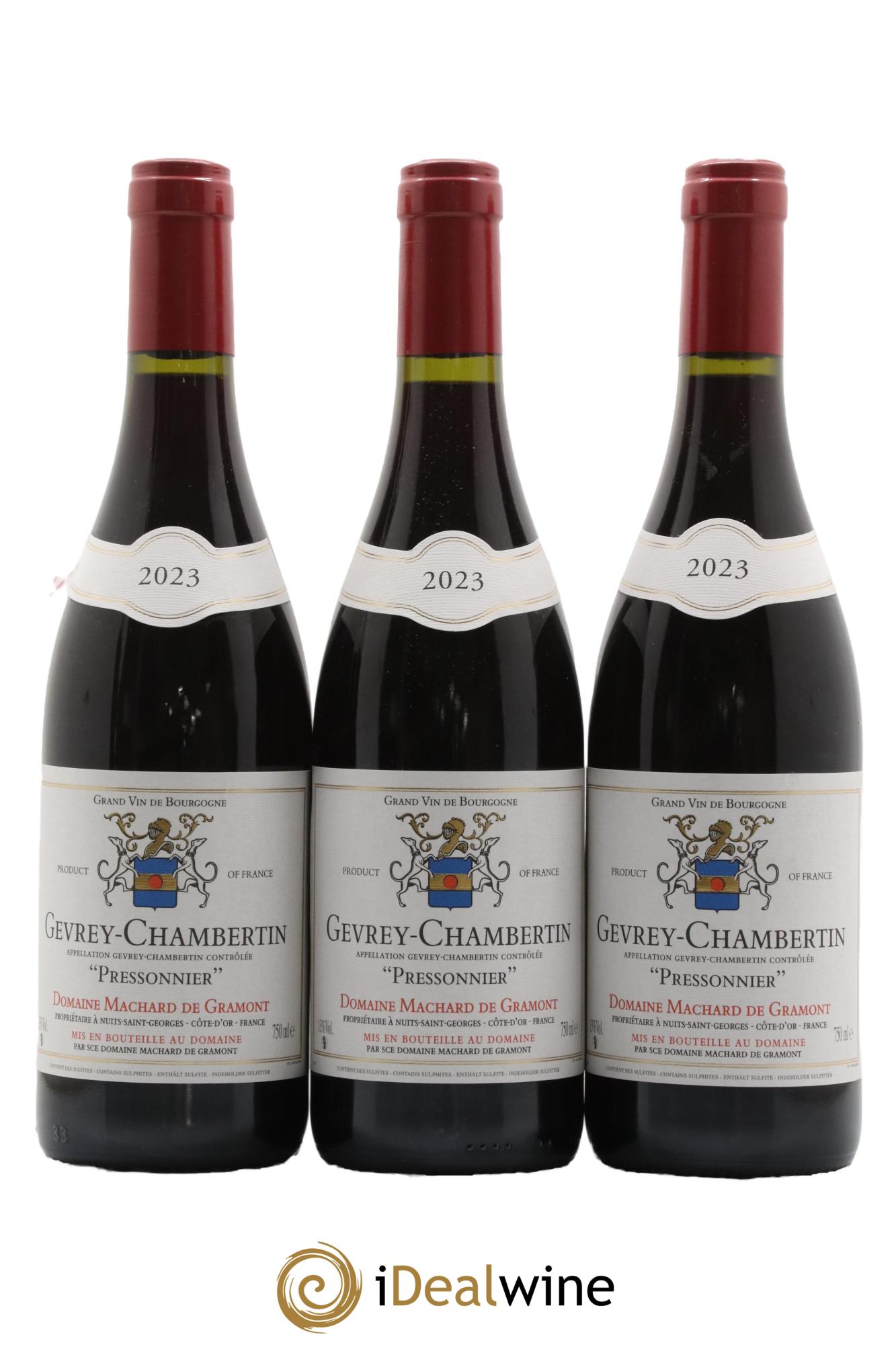 Gevrey-Chambertin Pressonnier Machard De Gramont 2023 - Lot de 3 bouteilles - 0