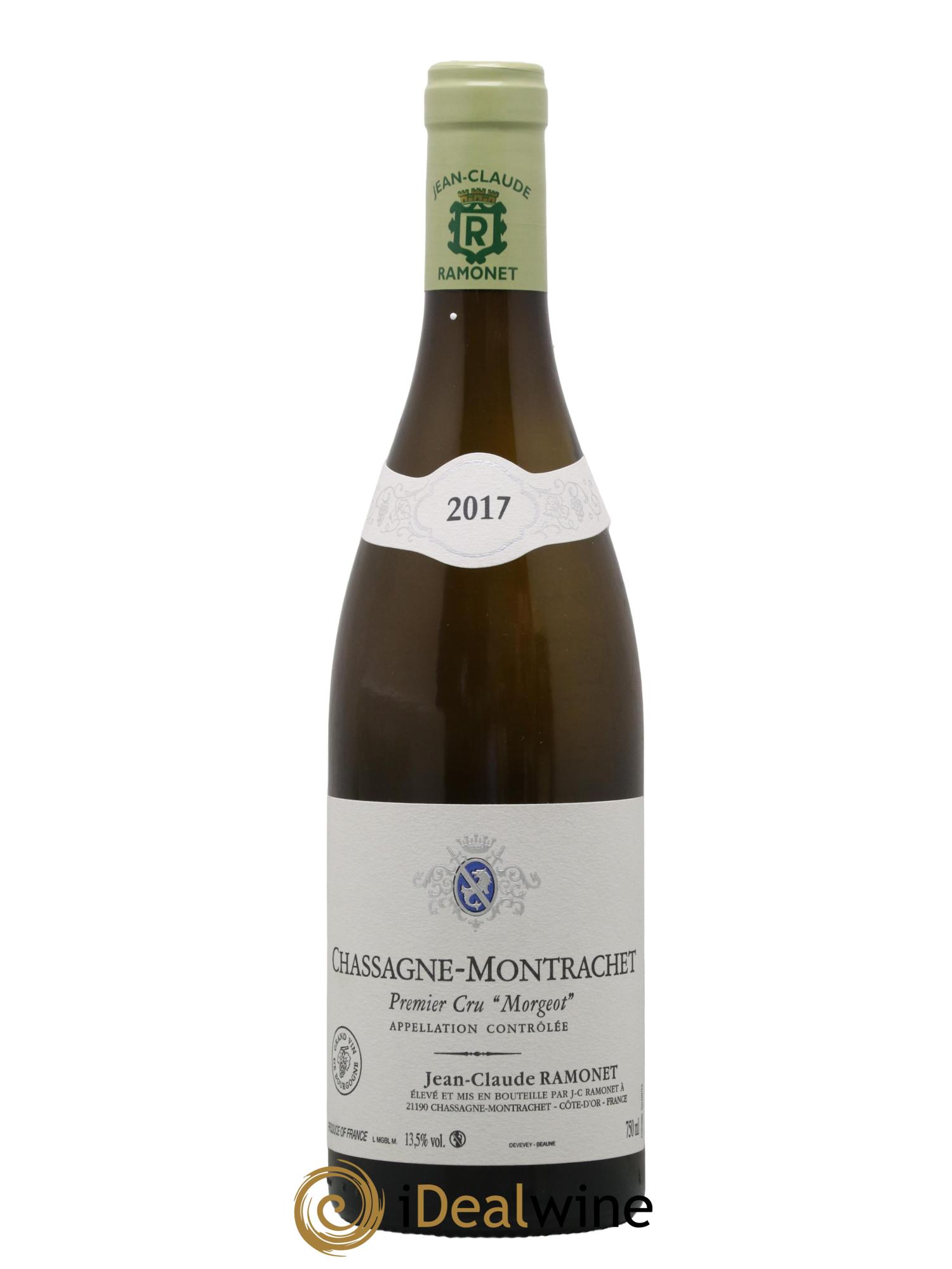 Chassagne-Montrachet 1er Cru Morgeot Ramonet (Domaine) 2017 - Lot de 1 bouteille - 0