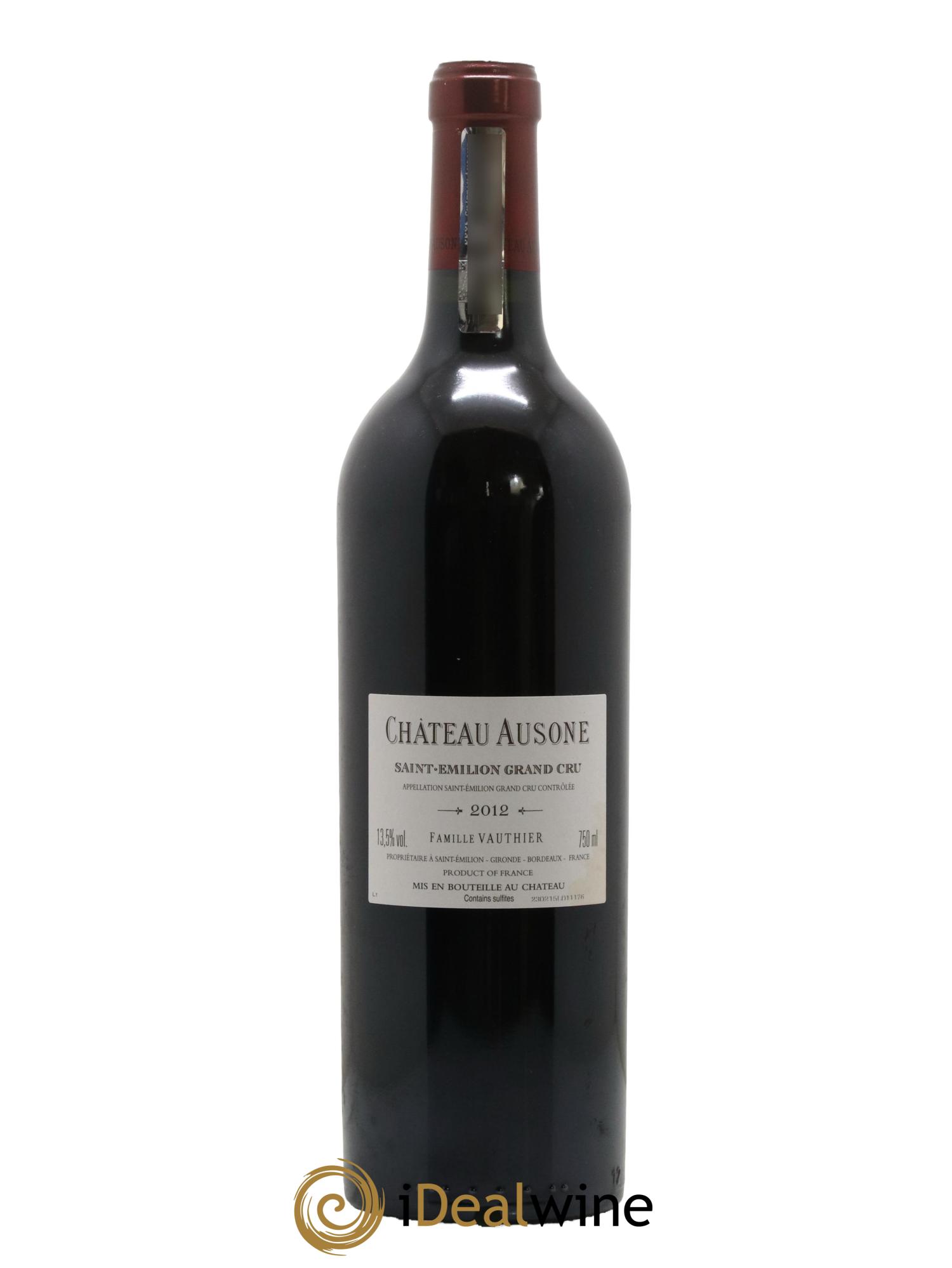 Château Ausone 1er Grand Cru Classé A 2012 - Lot de 1 bouteille - 1