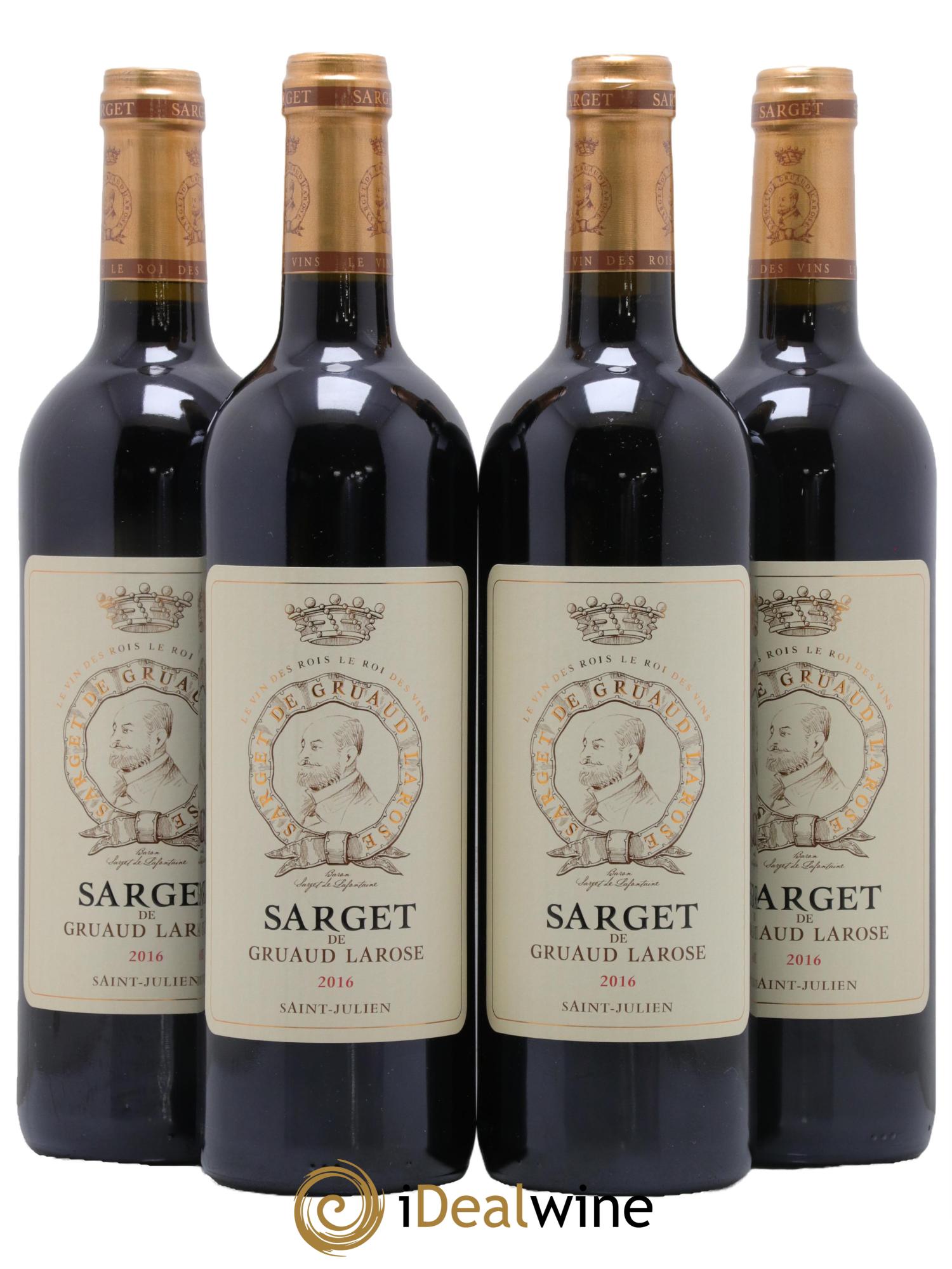 Sarget de Gruaud Larose Second Vin 2016 - Lot de 4 bouteilles - 0