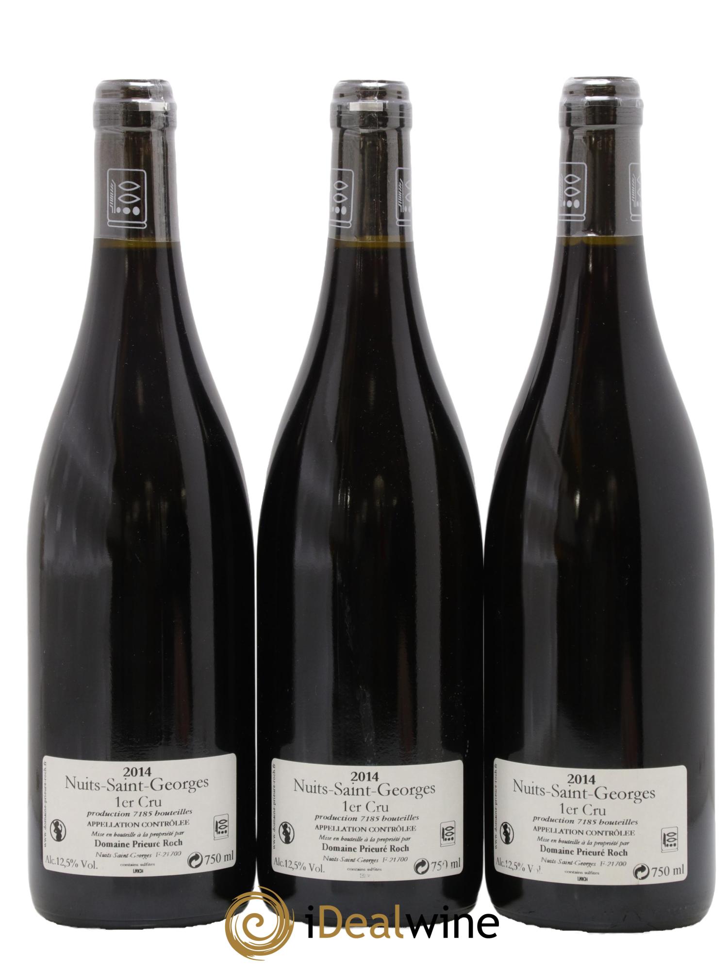 Nuits-Saint-Georges 1er Cru Prieuré Roch 2014 - Lot of 3 bottles - 1